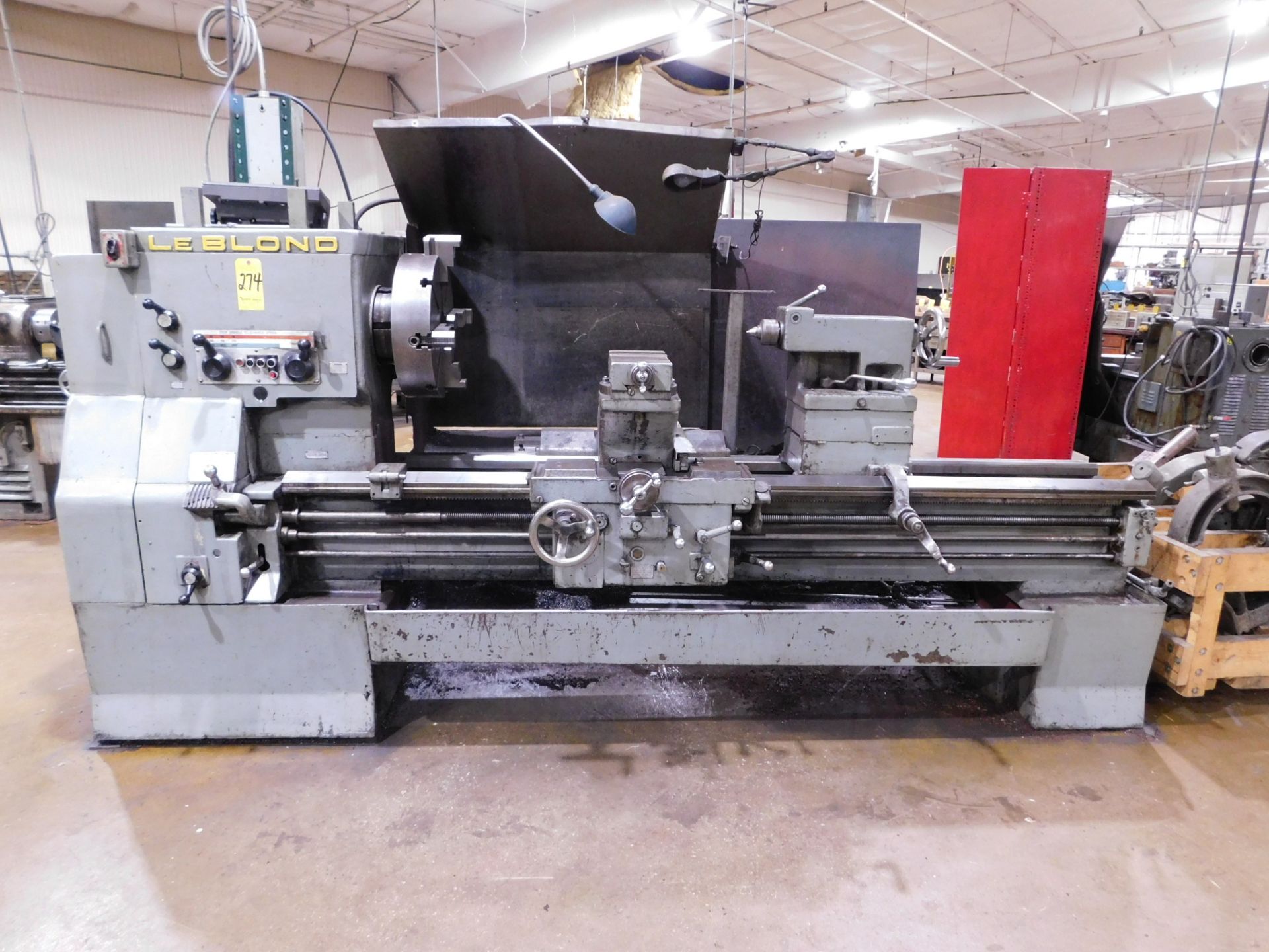 Leblond Raised Head Tool Room Lathe, 36" X 72", s/n 3H-974, 18" 4-Jaw Chuck, (2) Steady Rests, Taper - Image 2 of 11