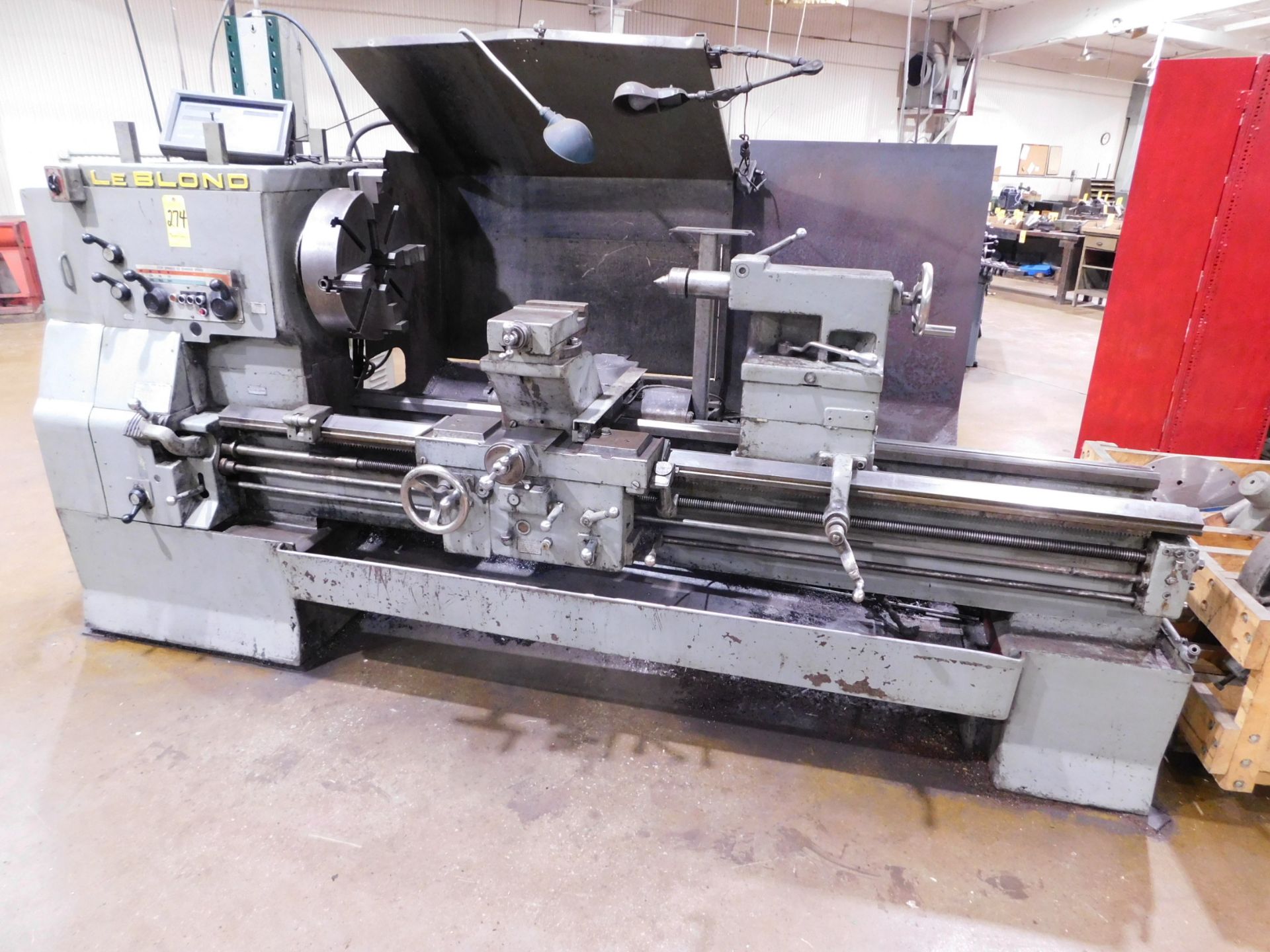 Leblond Raised Head Tool Room Lathe, 36" X 72", s/n 3H-974, 18" 4-Jaw Chuck, (2) Steady Rests, Taper