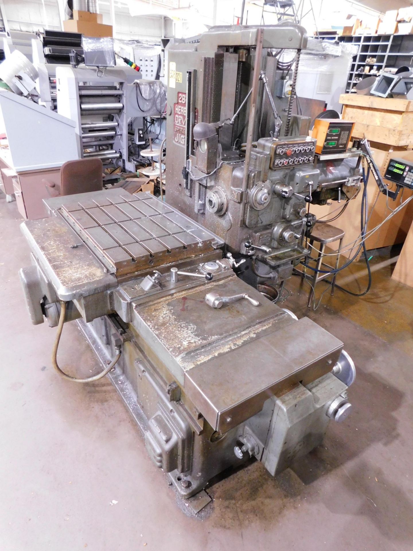 Devlieg 2B-36 Spiramatic Jig Mill, s/n 4-14151, 2 1/2" Spindle, 40 Taper, 24" X 36" Table, 24"