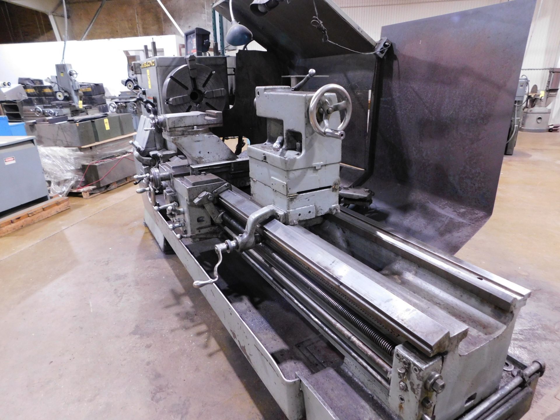 Leblond Raised Head Tool Room Lathe, 36" X 72", s/n 3H-974, 18" 4-Jaw Chuck, (2) Steady Rests, Taper - Image 8 of 11