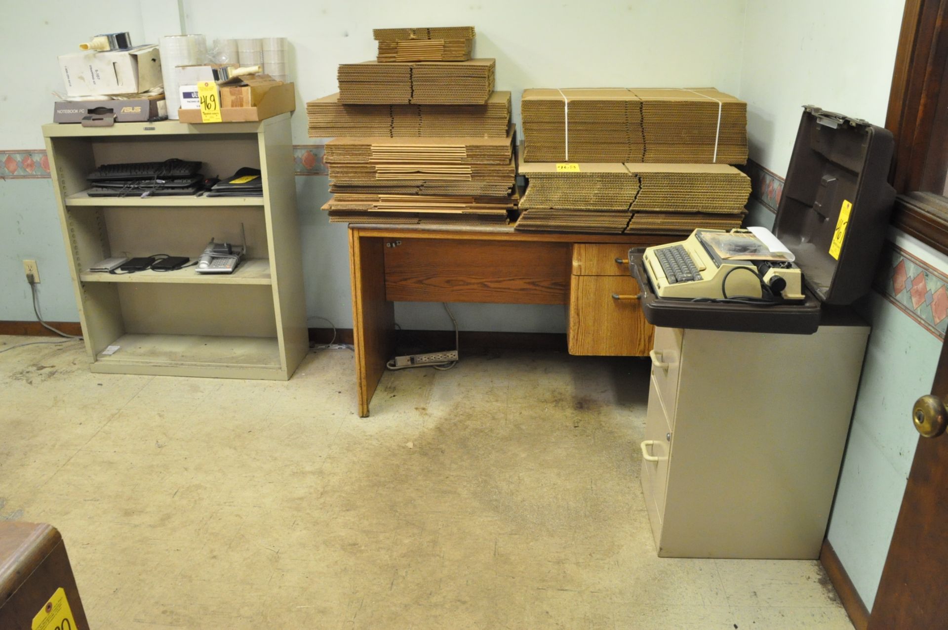 Lot, (3) Desks, (2) Chairs, (1) File Cabinet and (1) CD Cabinet in (1) Office - Image 2 of 3
