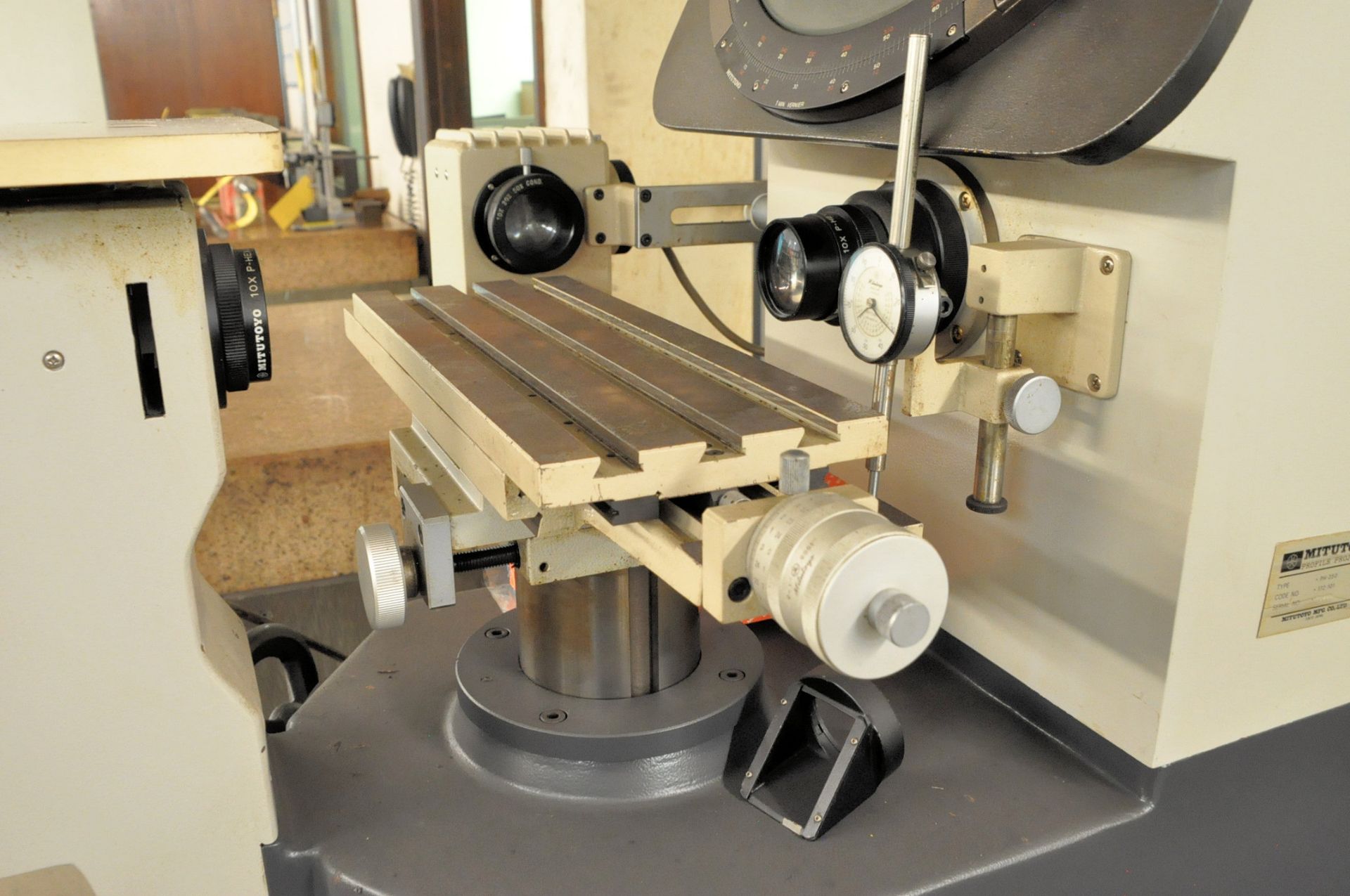 Mitutoyo Type PH-350, 14" Optical Comparator, S/n 10444, with Cart - Image 3 of 4