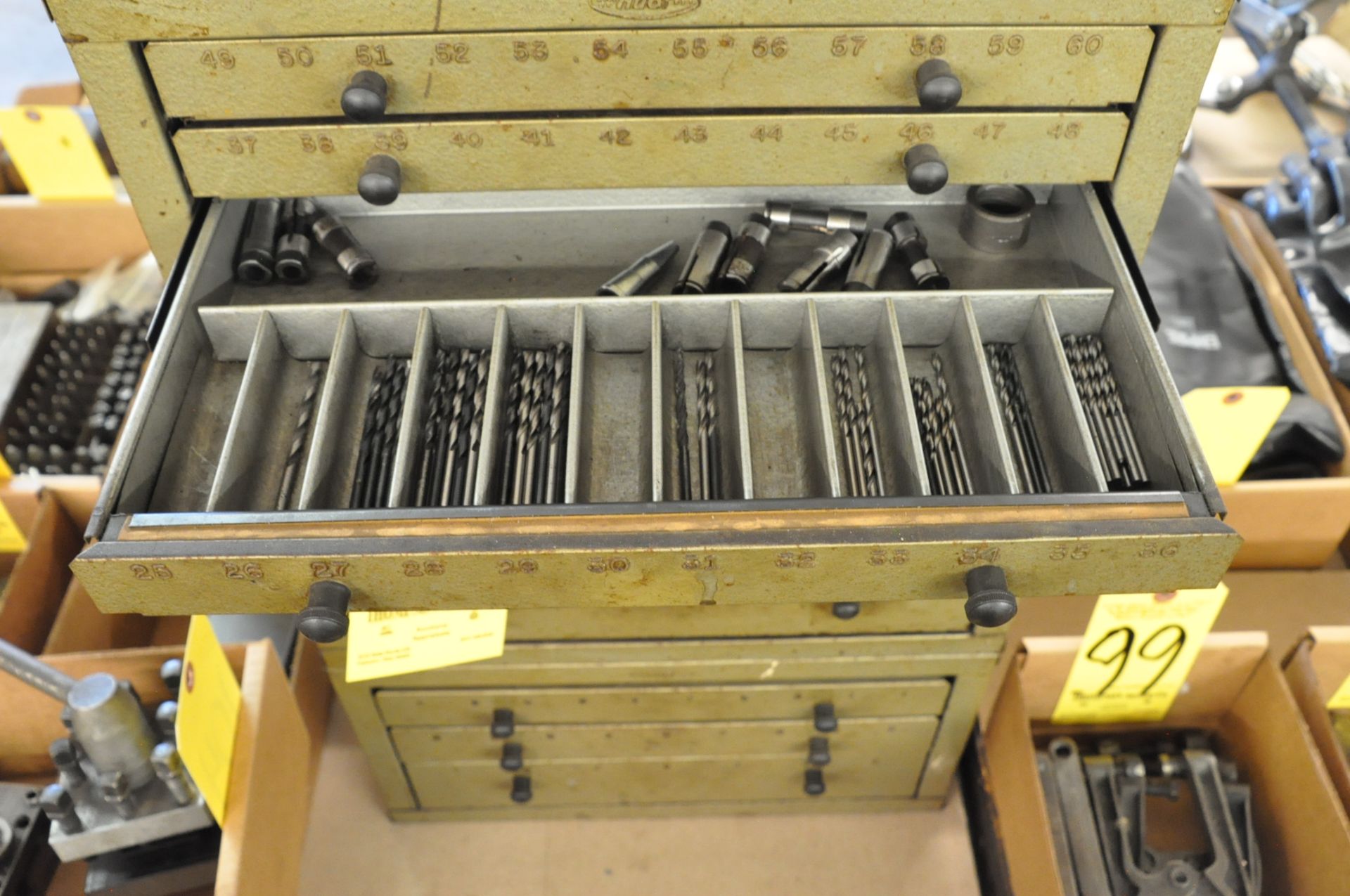 (3) Huot Drill Index Cabinets with Drills Contents - Image 2 of 9