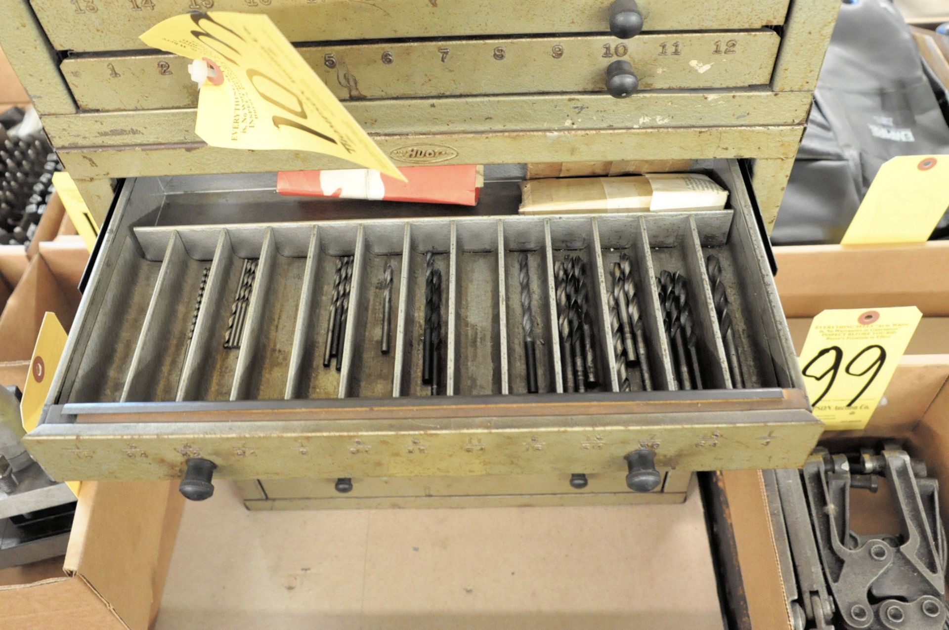 (3) Huot Drill Index Cabinets with Drills Contents - Image 4 of 9