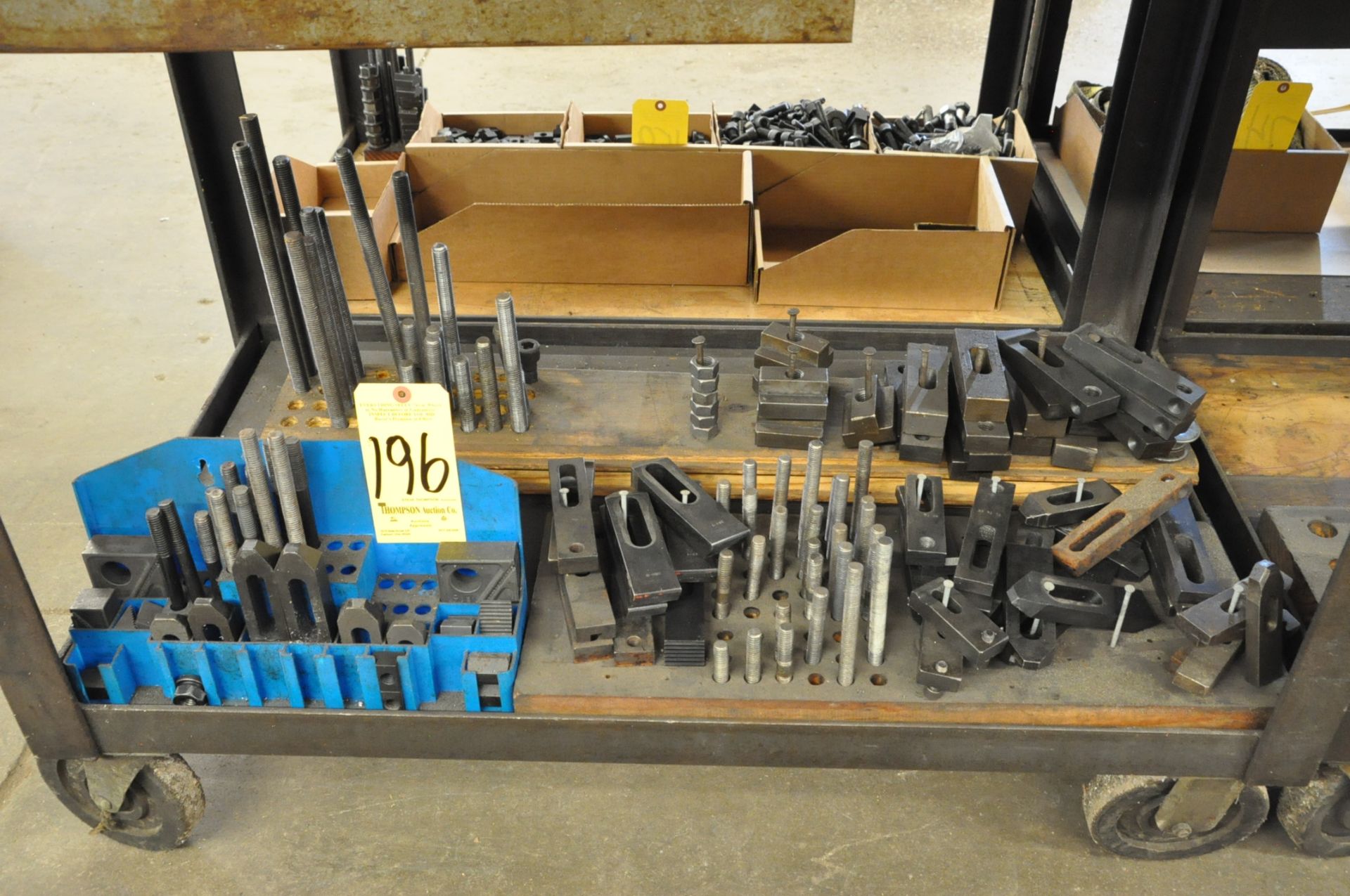 Lot, Hold Down Tooling with Stands Under (2) Benches