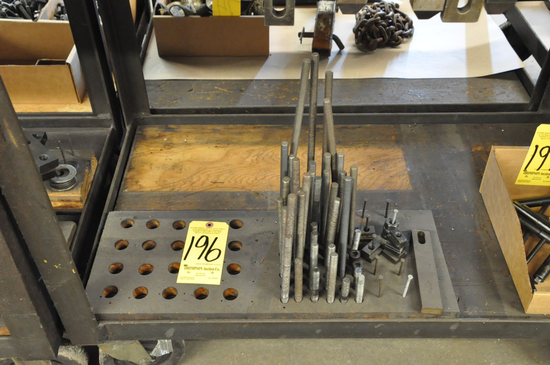Lot, Hold Down Tooling with Stands Under (2) Benches - Image 2 of 2