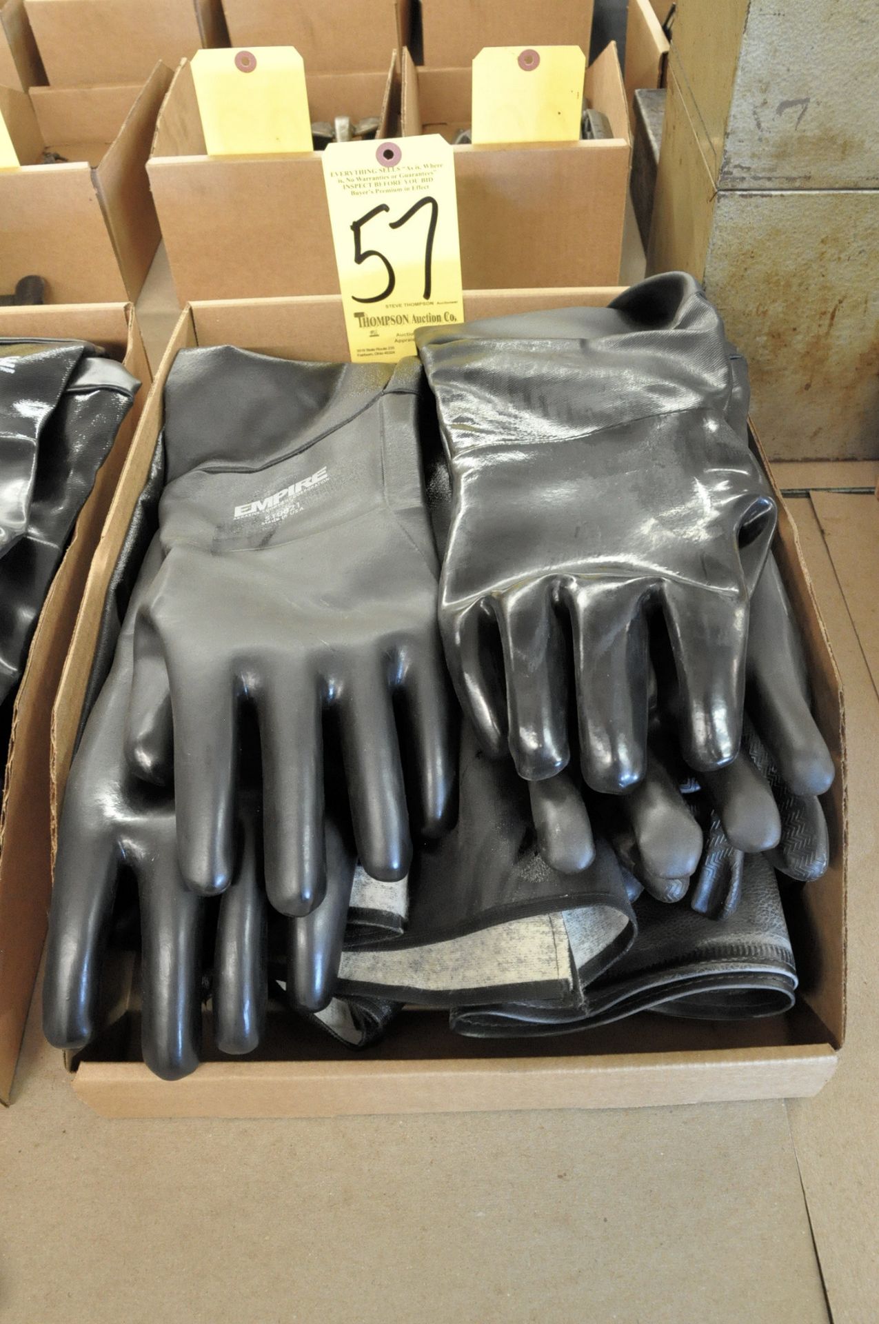 Lot, Media Blasting Type Gloves in (1) Box