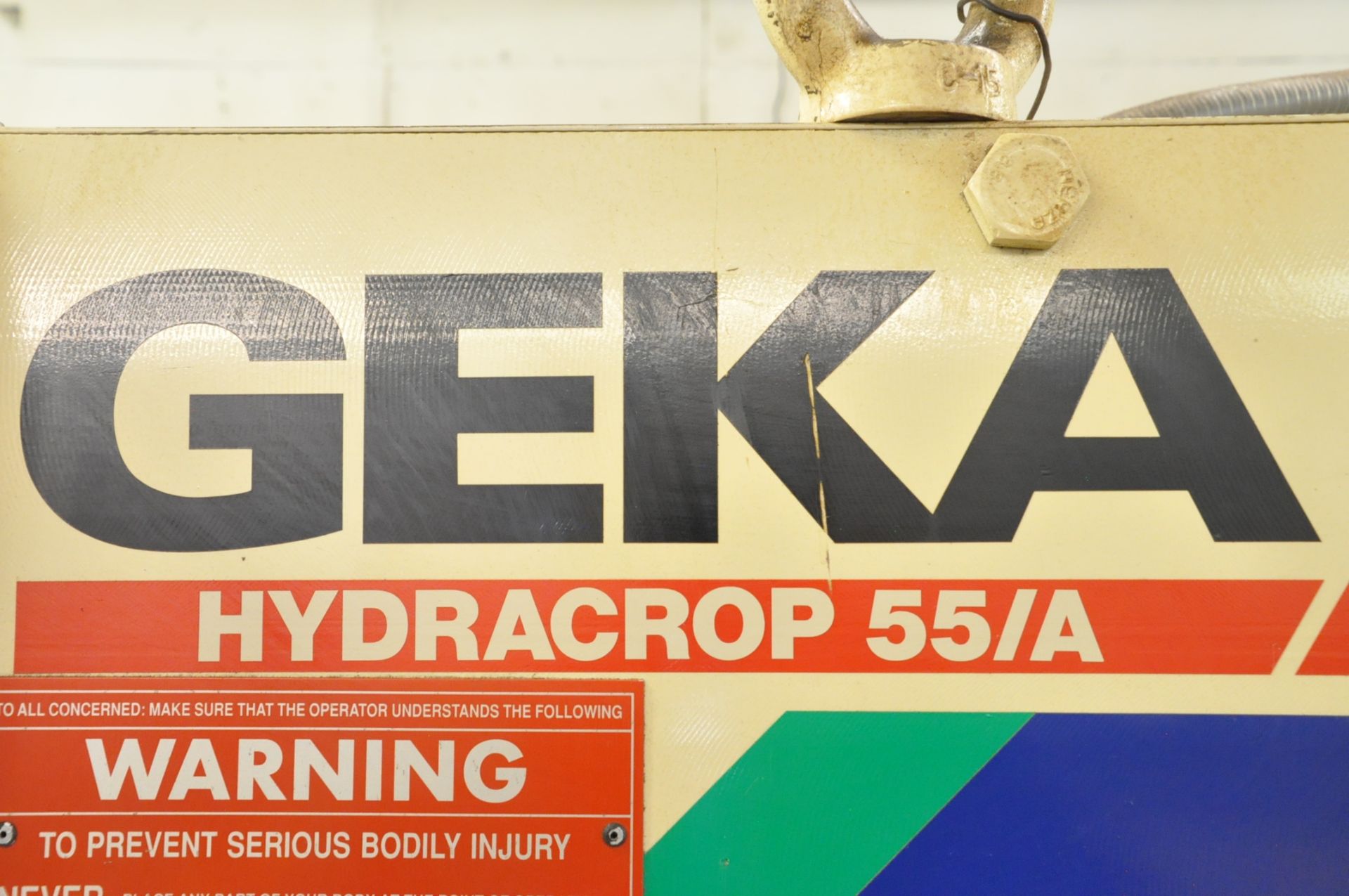 Geka Hydracrop 55/A Ironworker, s/n 10656, New 1996 , Dual Front/Rear Foot Pedal Controls, 55 Ton, 4 - Image 11 of 11