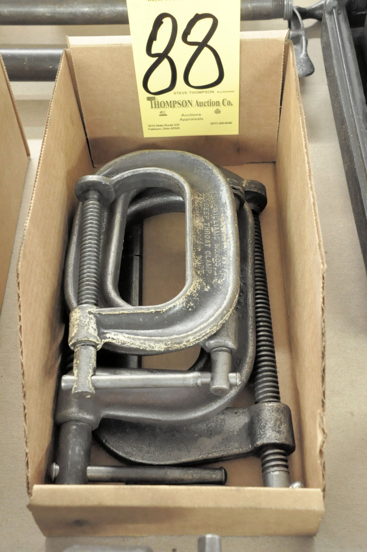 (4) Various C-Clamps in (1) Box