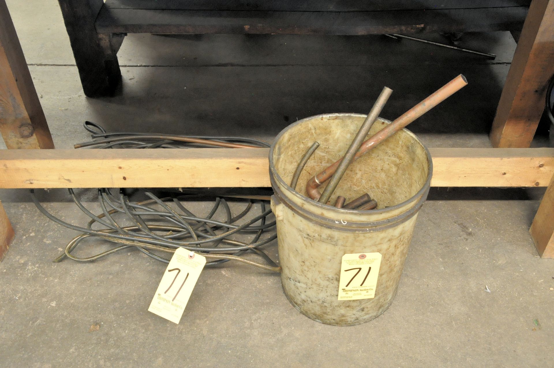 Lot, Copper Tubing with Copper Cutoffs in (1) Bucket