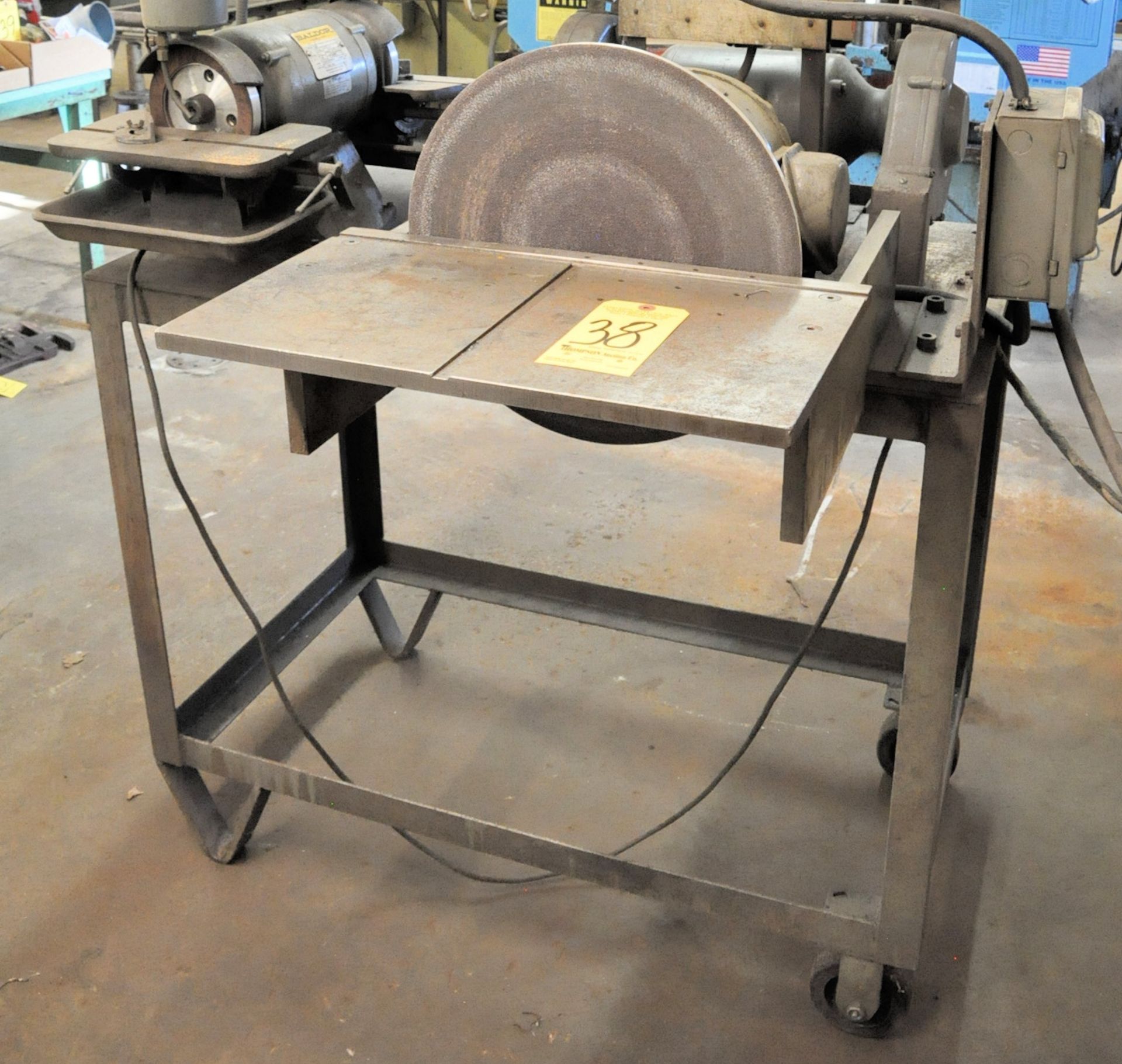 Westinghouse 15" Vertical Disc Sander, 1 HP, 3 Phase, 440 Volt, with Steel Stand - Image 2 of 2