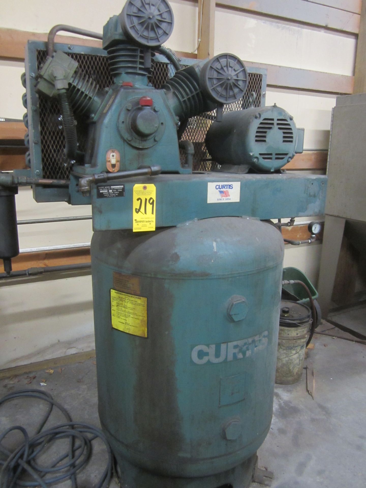 Curtis 3-Stage, Tank Type Air Compressor, 10 HP