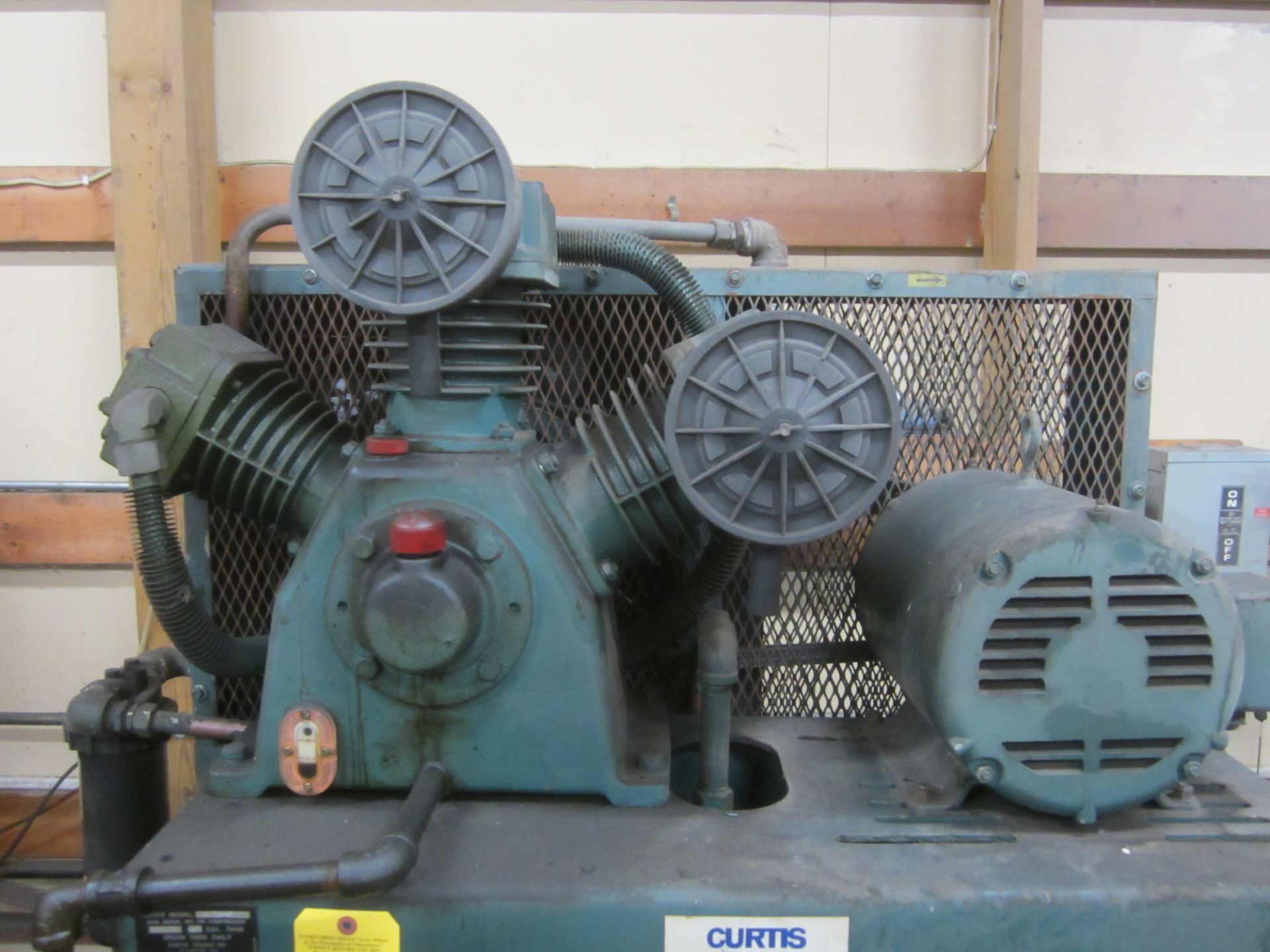 Curtis 3-Stage, Tank Type Air Compressor, 10 HP - Image 2 of 3