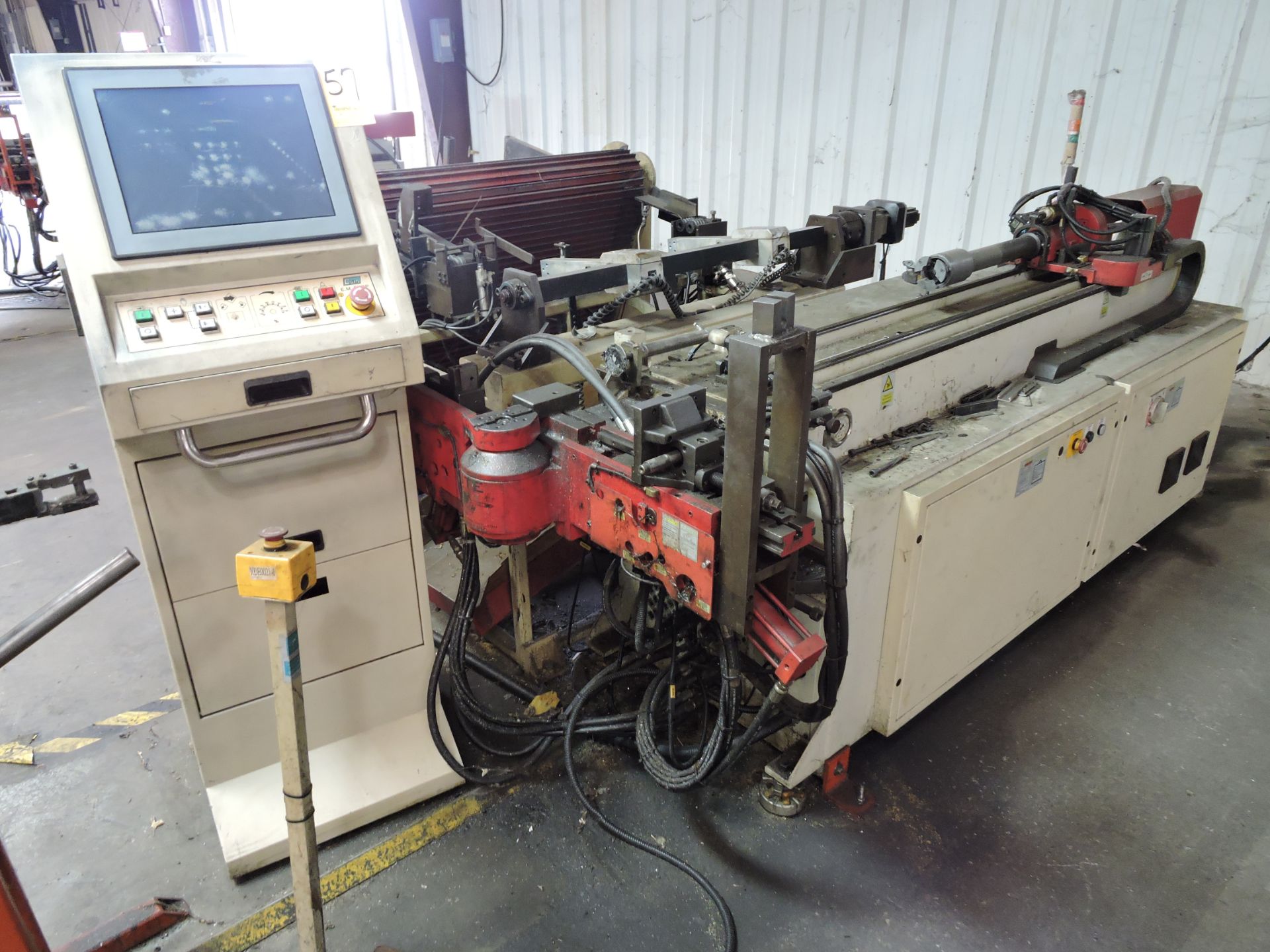 Alpine Tube and Pipe Bender 3/4" Cap. Model AB, CNC 25ED, SN 131110, with Pipe Feed Unit