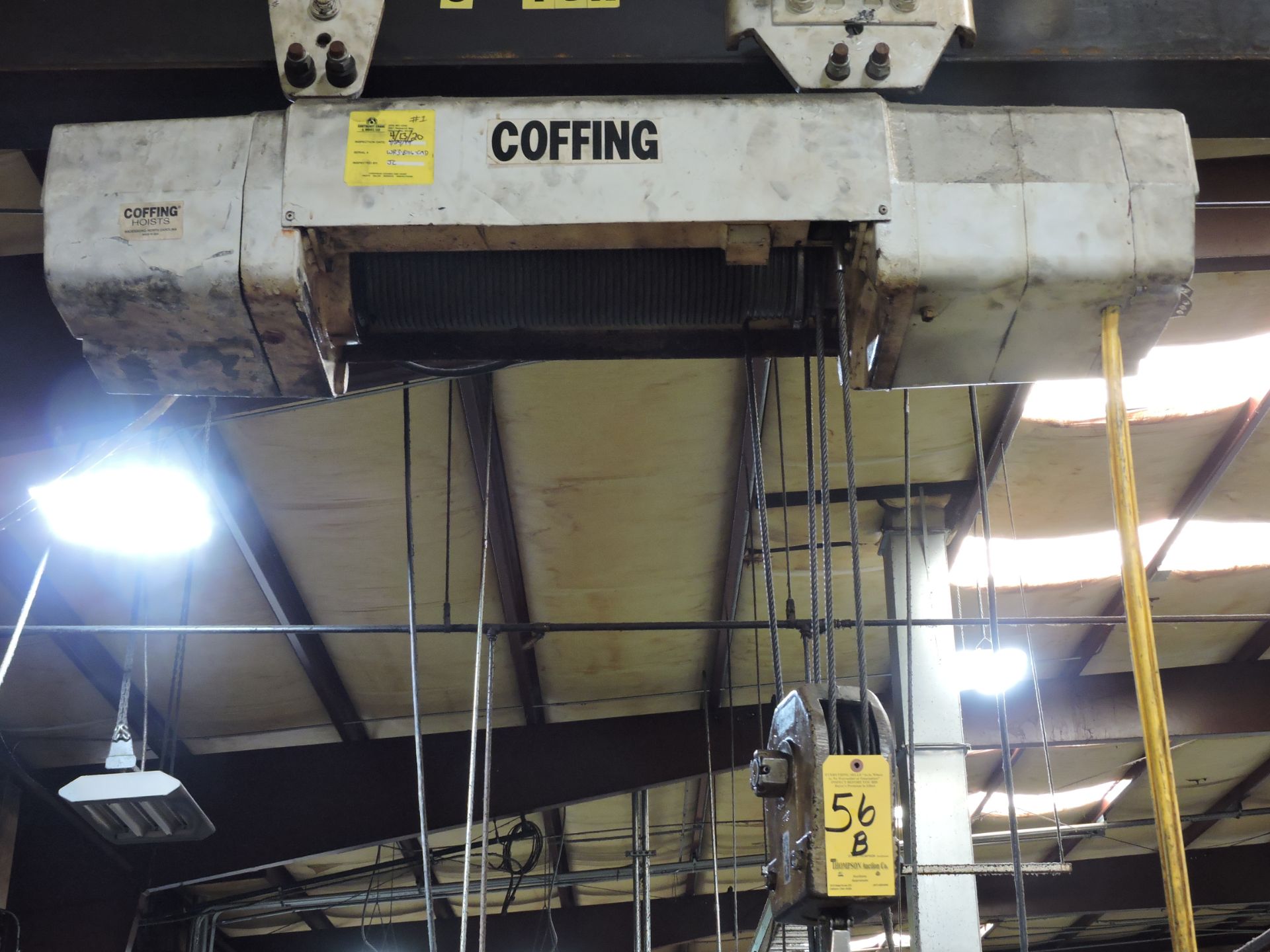 Free Standing Overhead Monorail Hoist, Overall Dimensions 10' Wide x 60' Long and 8' Under the