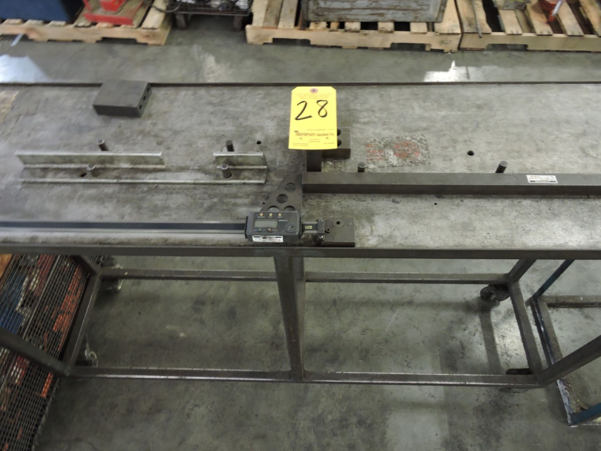 Steel Table with Mitutoyo Digital Caliper