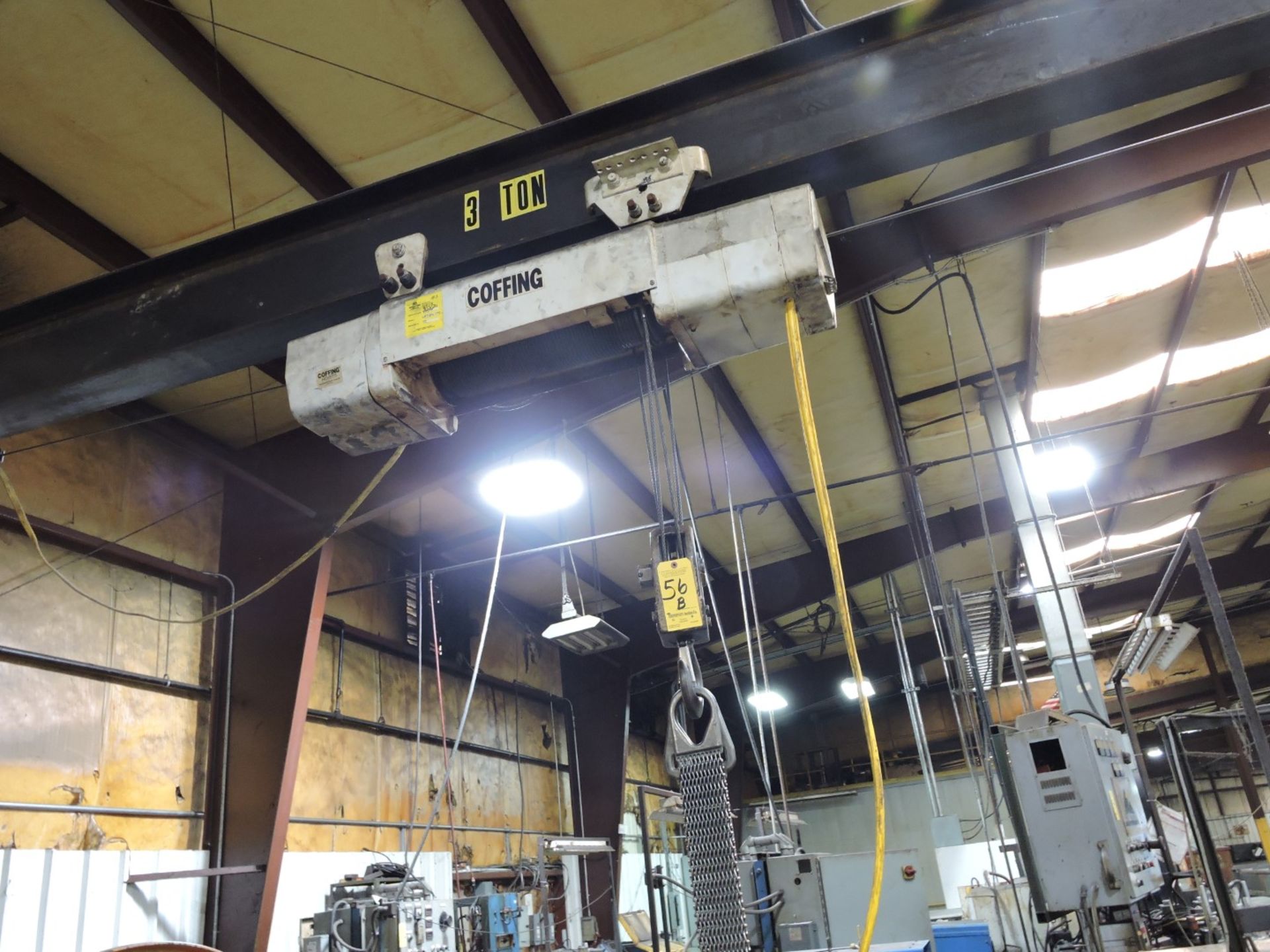 Free Standing Overhead Monorail Hoist, Overall Dimensions 10' Wide x 60' Long and 8' Under the - Image 2 of 4