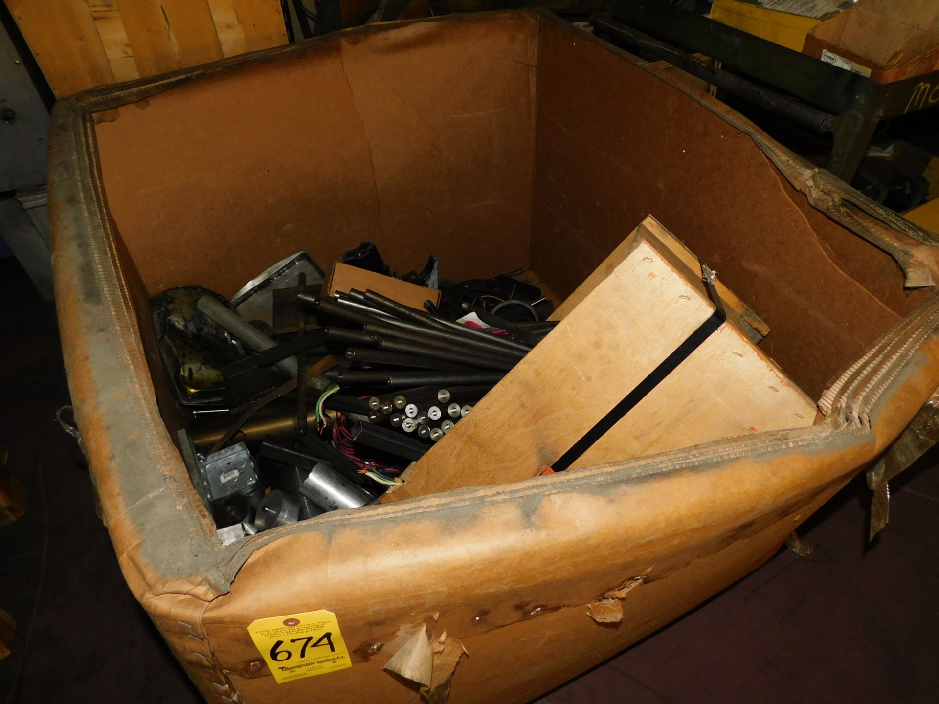Gaylord Box and Contents, Wooden Crate and Contents, and Skid Lot