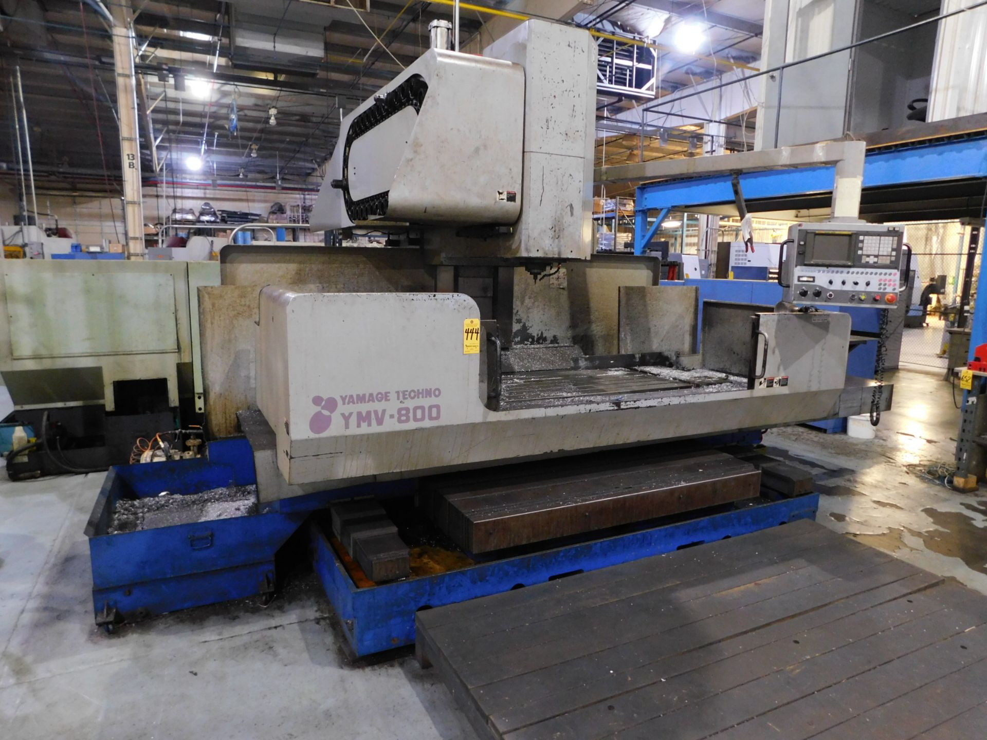 Yamage Model YMV-800 CNC Vertical Machining Center, s/n 86115, Fanuc 18i-M CNC Control, 50 Taper, 30 - Image 2 of 12