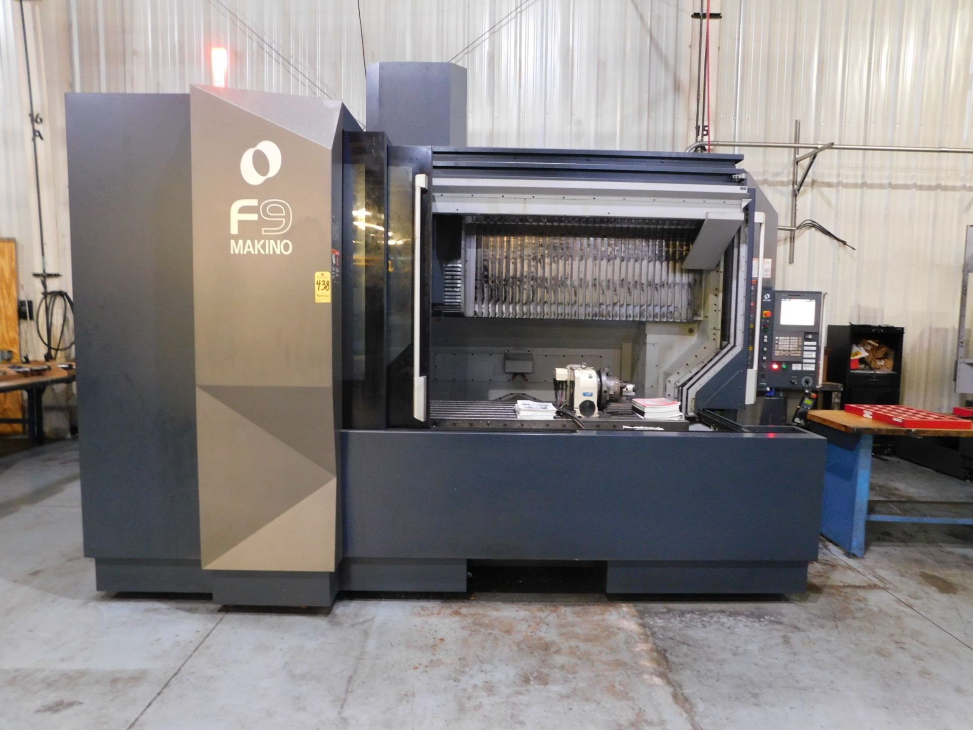 Makino Model F9 CNC Vertical Machining Center, s/n V170049, New 2014, Makino Pro 5 (Fanuc 31i) CNC