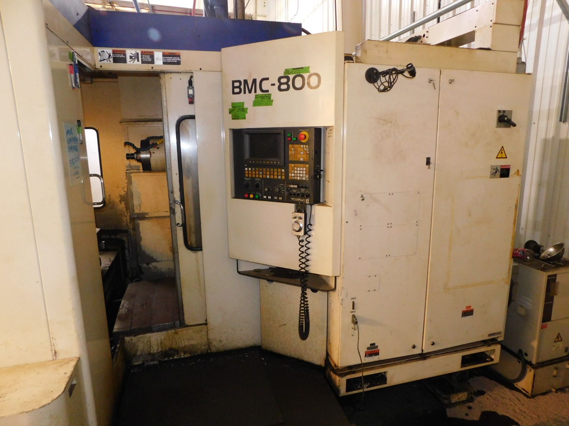 Toshiba Model BMC-800 CNC Horizontal Machining Center, s/n 212601, New 1995, Tosnuc 888 CNC Control, - Image 3 of 14