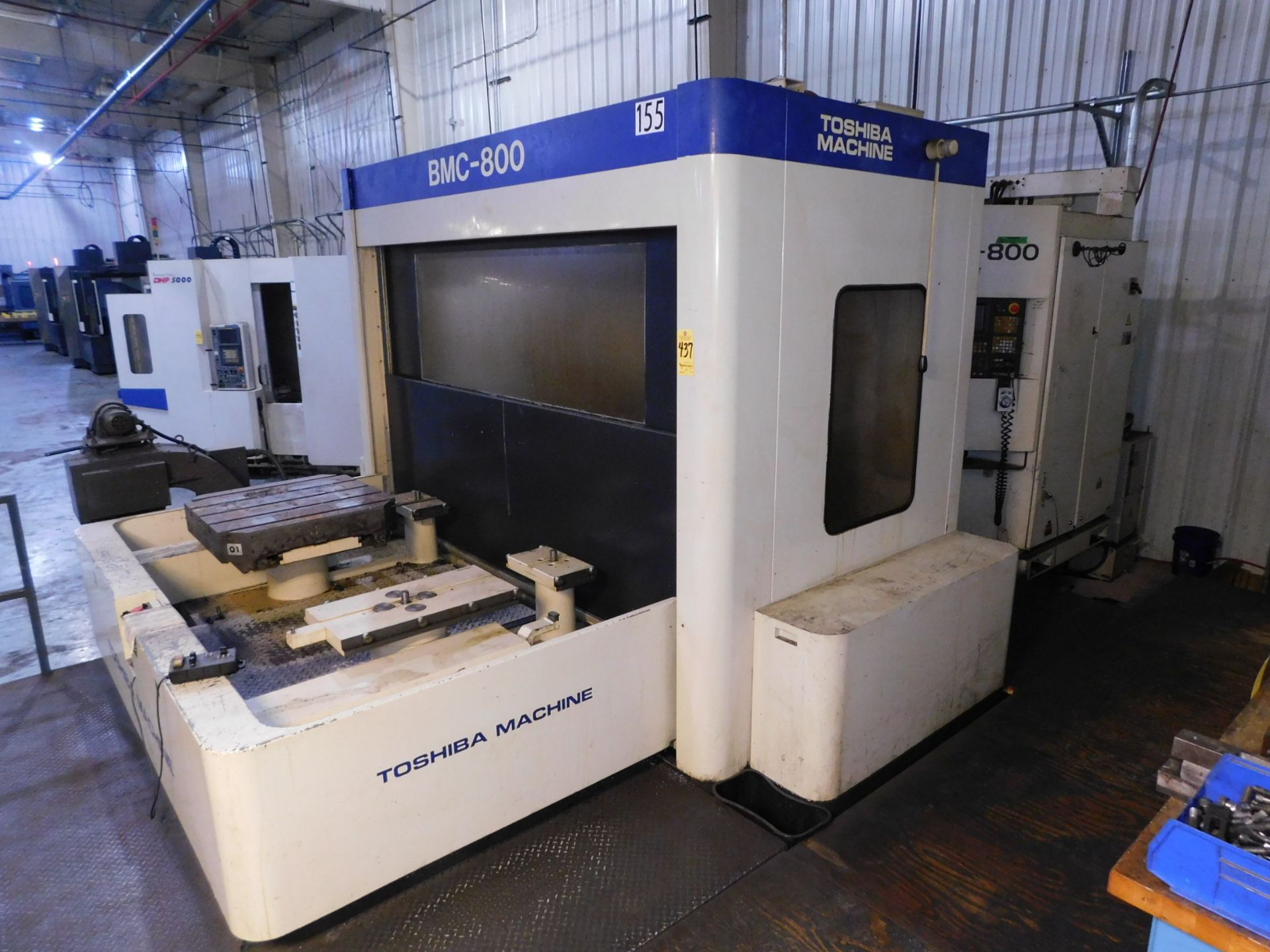 Toshiba Model BMC-800 CNC Horizontal Machining Center, s/n 212601, New 1995, Tosnuc 888 CNC Control, - Image 2 of 14