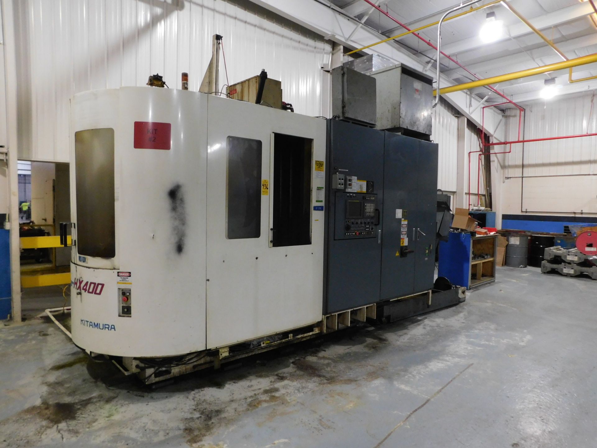 Kitamura Mycenter Model HX400 CNC Horizontal Machining Center, s/n 42467, Fanuc 16M CNC Control, (2)