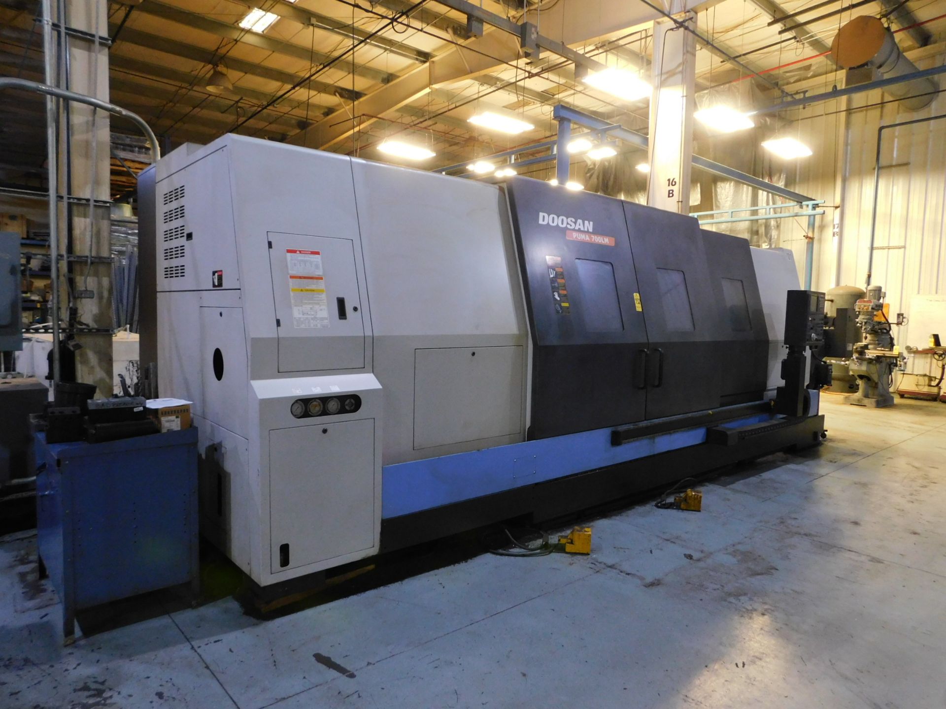 Doosan Model Puma 700LM CNC Turning Center, s/n 60LM 0686, New 2007, Fanuc 21-TB CNC Control, 24” - Image 3 of 17