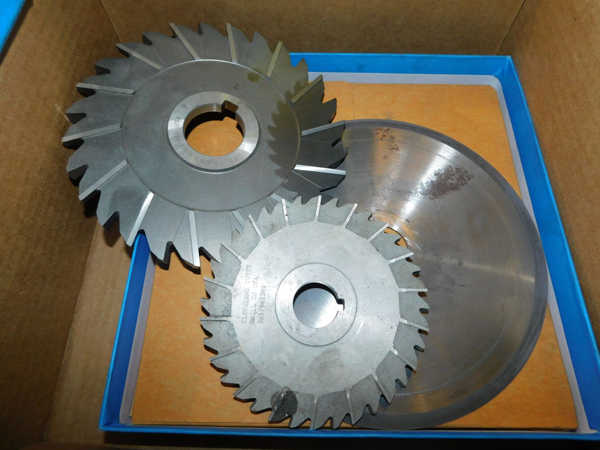 Milling Cutters and (2) 8" Diameter Diamond Tipped Saw Blades