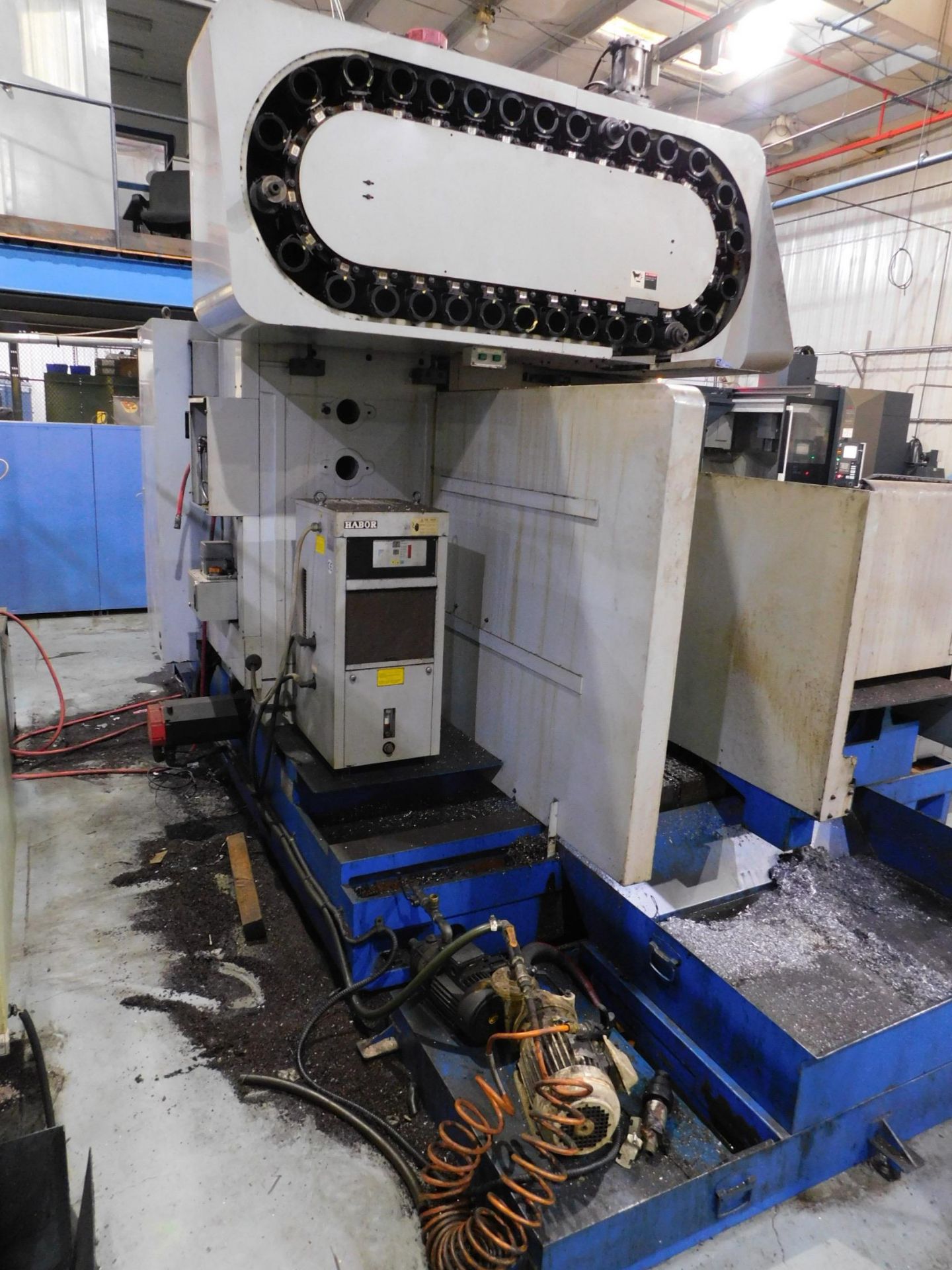 Yamage Model YMV-800 CNC Vertical Machining Center, s/n 86115, Fanuc 18i-M CNC Control, 50 Taper, 30 - Image 9 of 12