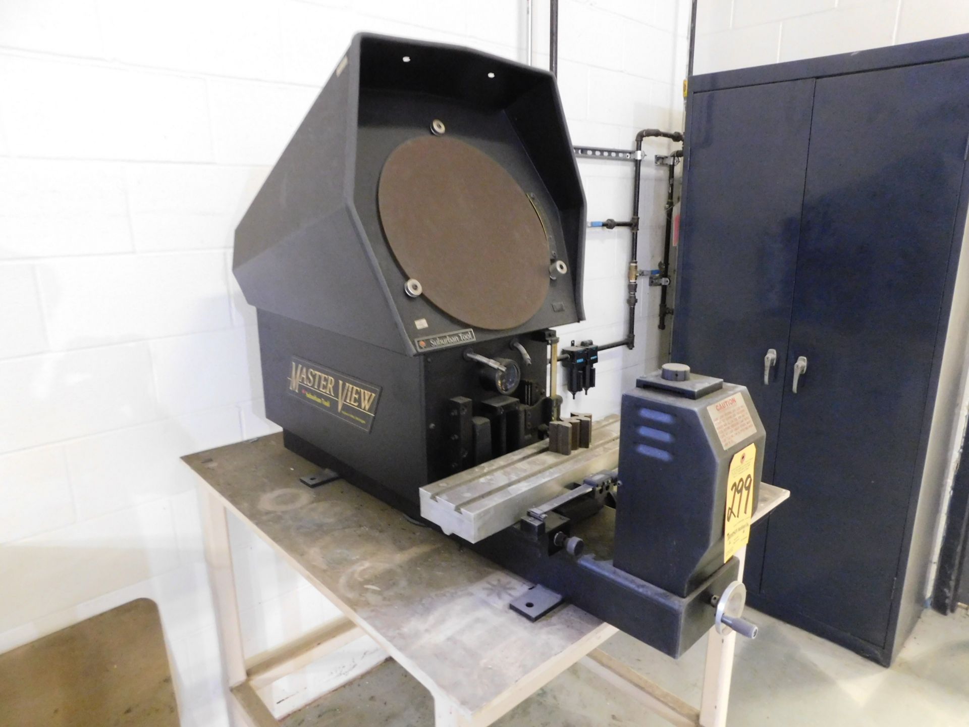 Suburban Tool Master View 14" Optical Comparator, s/n 2067-9907M, with Table