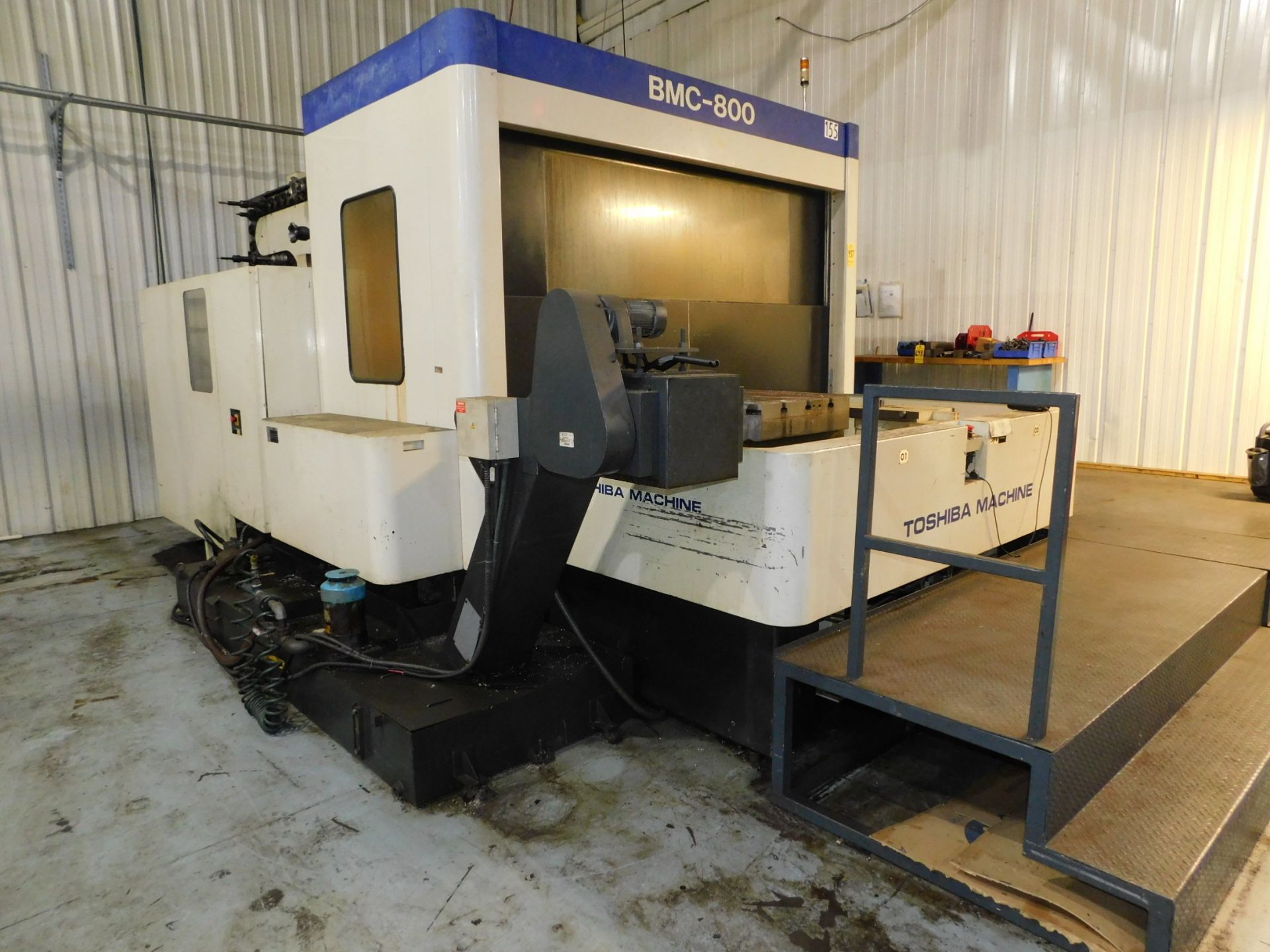 Toshiba Model BMC-800 CNC Horizontal Machining Center, s/n 212601, New 1995, Tosnuc 888 CNC Control, - Image 14 of 14