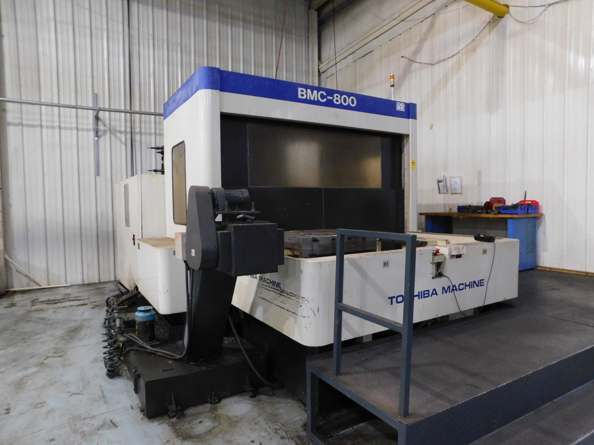 Toshiba Model BMC-800 CNC Horizontal Machining Center, s/n 212601, New 1995, Tosnuc 888 CNC Control,