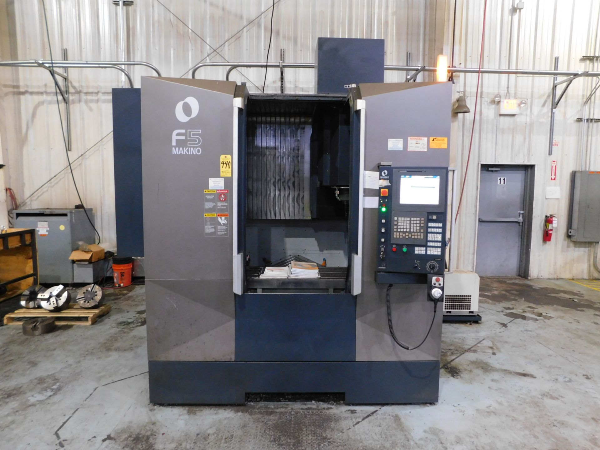 Makino Model F5 CNC Vertical Machining Center, s/n V160053, New 2014, Makino Pro 5 (Fanuc 31i) CNC