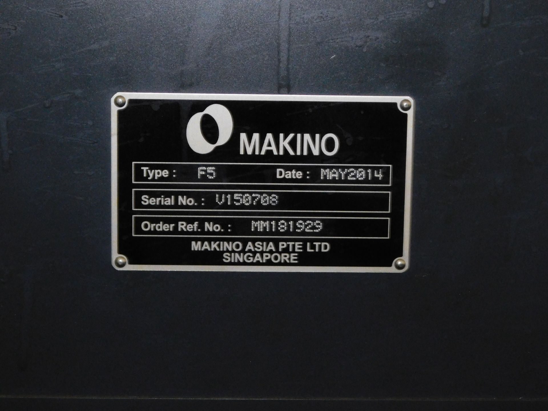 Makino Model F5 CNC Vertical Machining Center, s/n V160053, New 2014, Makino Pro 5 (Fanuc 31i) CNC - Image 14 of 15