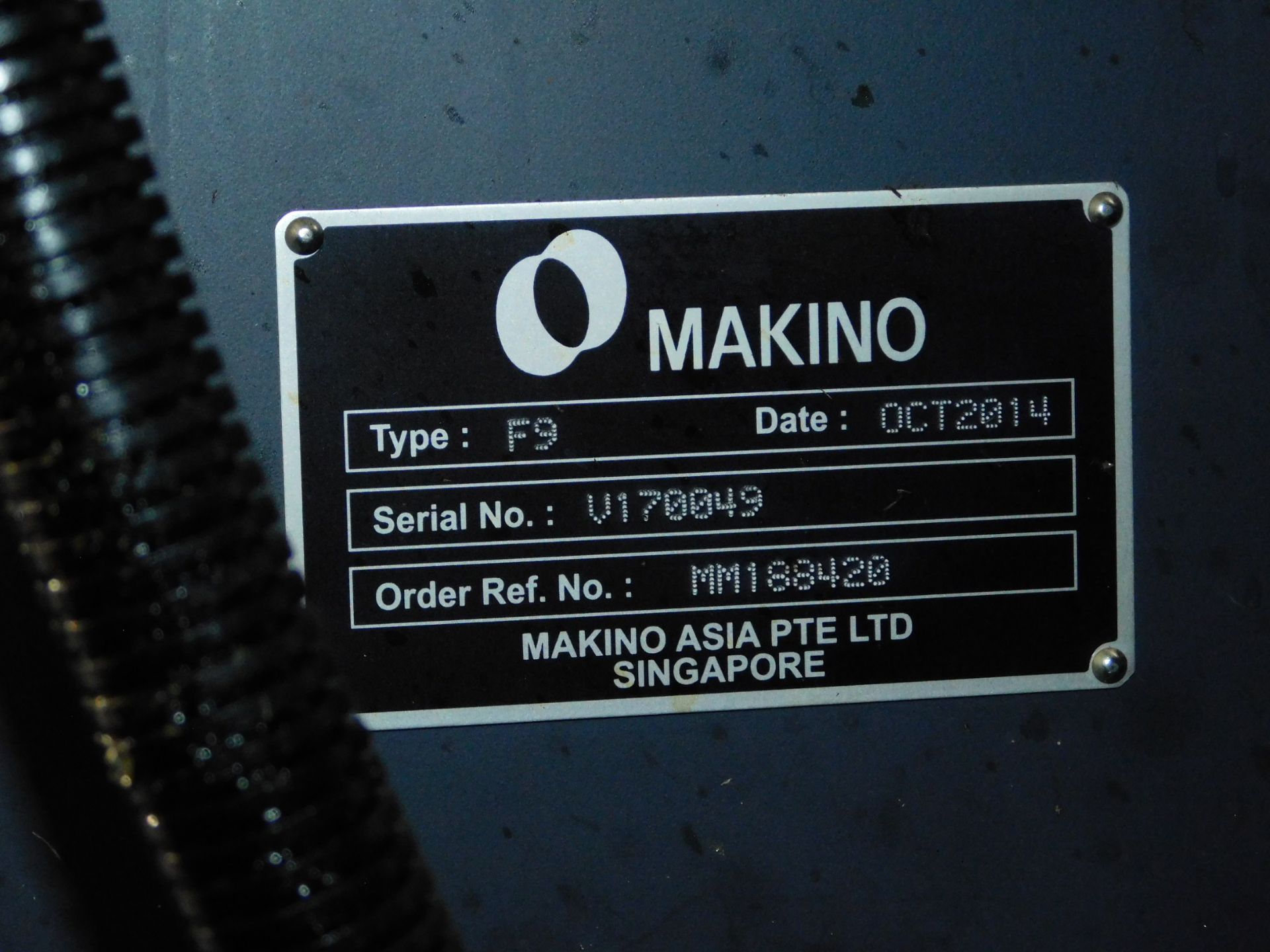 Makino Model F9 CNC Vertical Machining Center, s/n V170049, New 2014, Makino Pro 5 (Fanuc 31i) CNC - Image 13 of 14