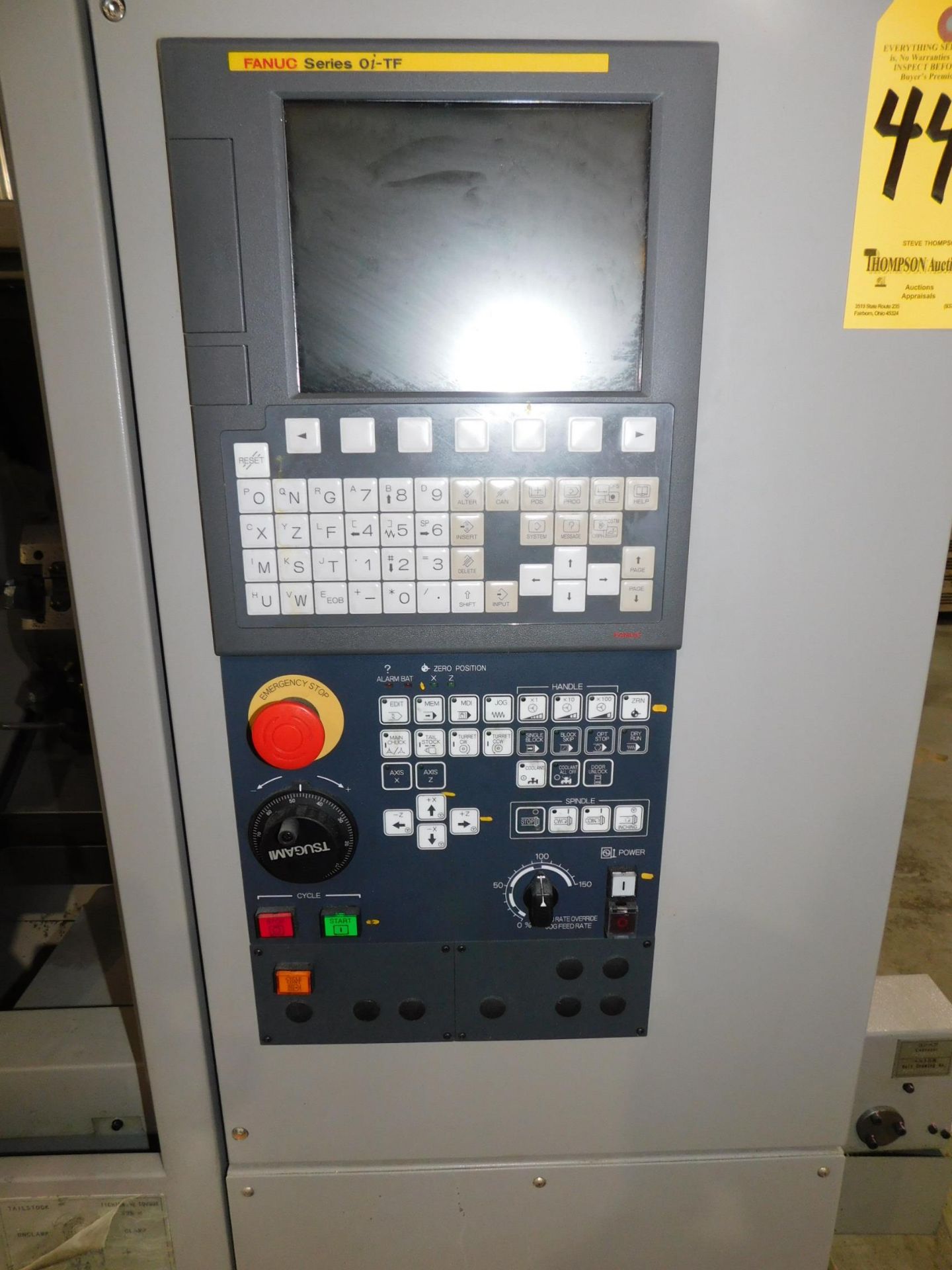 Tsugami Model M08J-II CNC Turning Center, s/n 23460B, New 2018, Fanuc 0i-TF CNC Control, 2.6” - Image 6 of 14