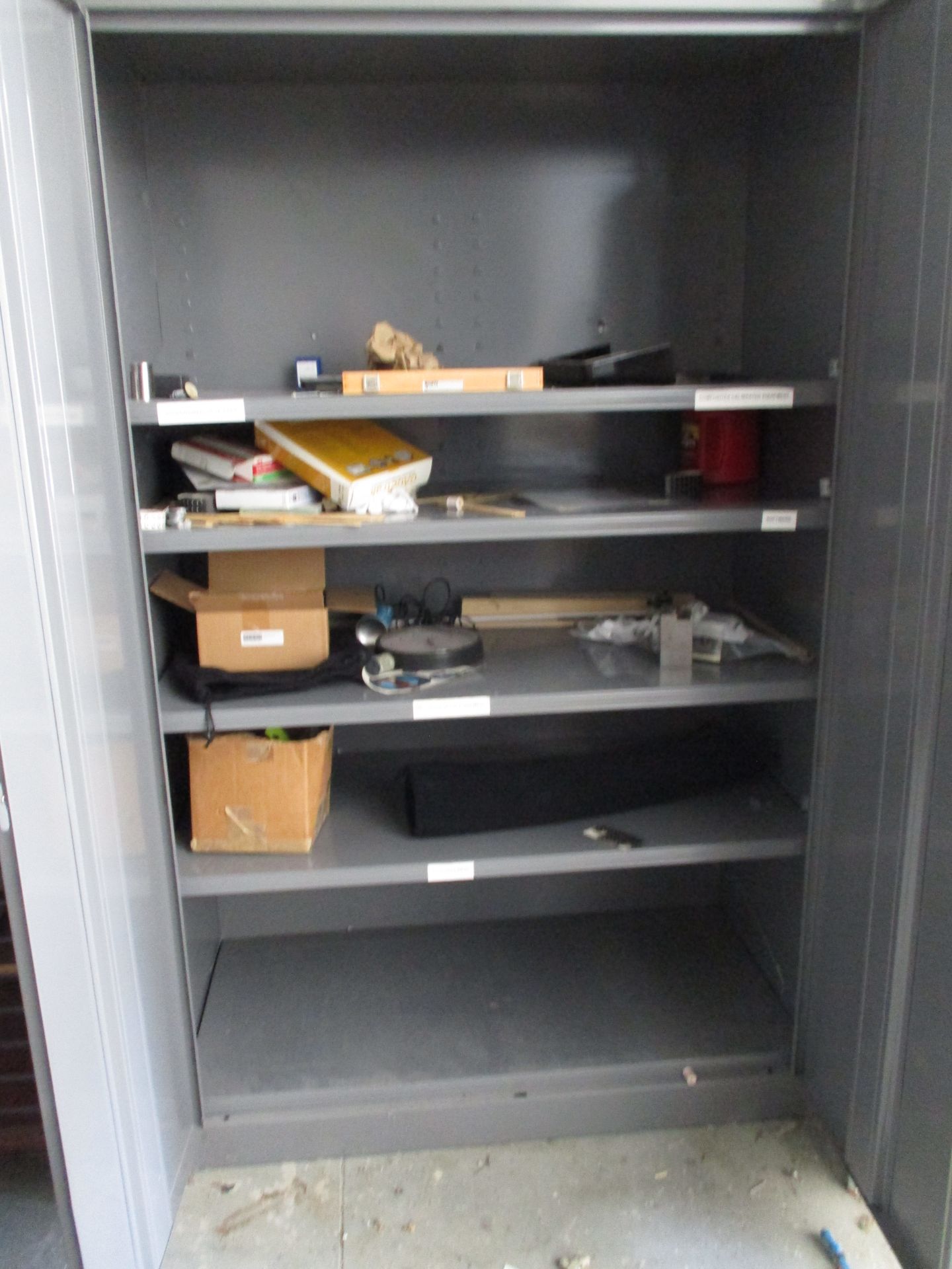 Metal 2-Door Upright Storage Cabinet - Image 2 of 2