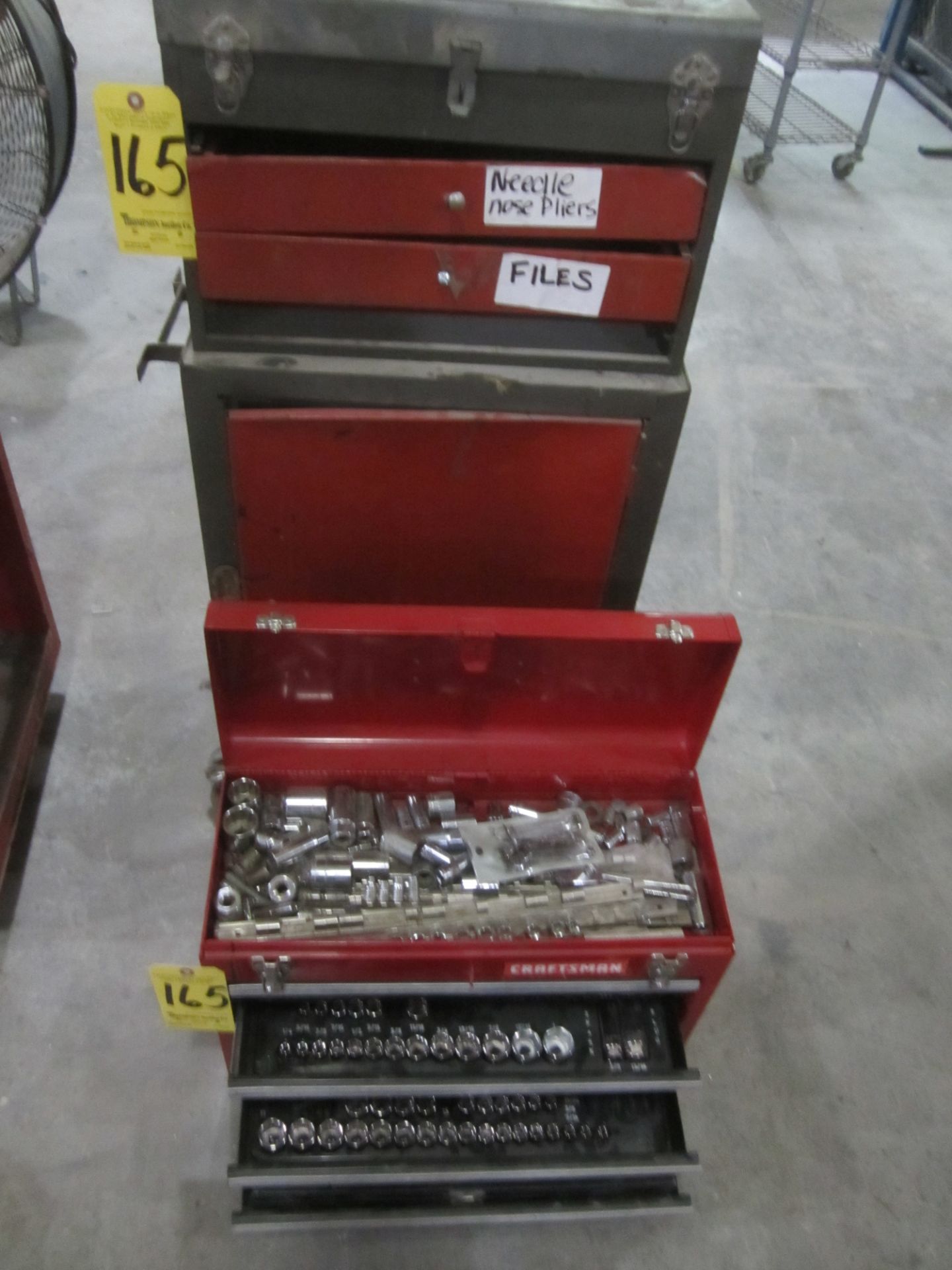 Craftsman Tool Box with Tools and Roll Around Tool Box