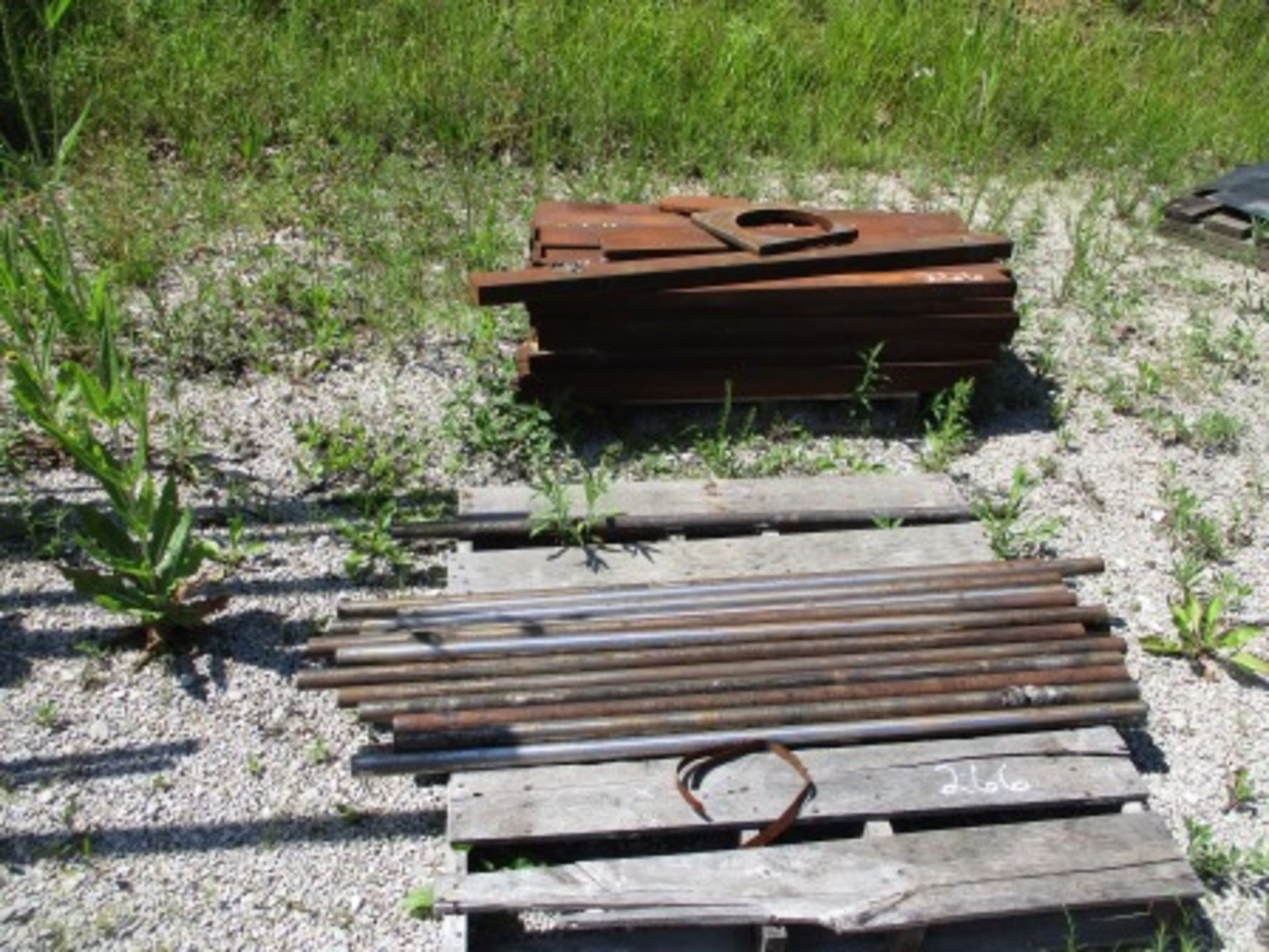 Steel Storage Rack and Contents, and (10) Skid Lots of Scrap Metal and Plastic - Image 5 of 10