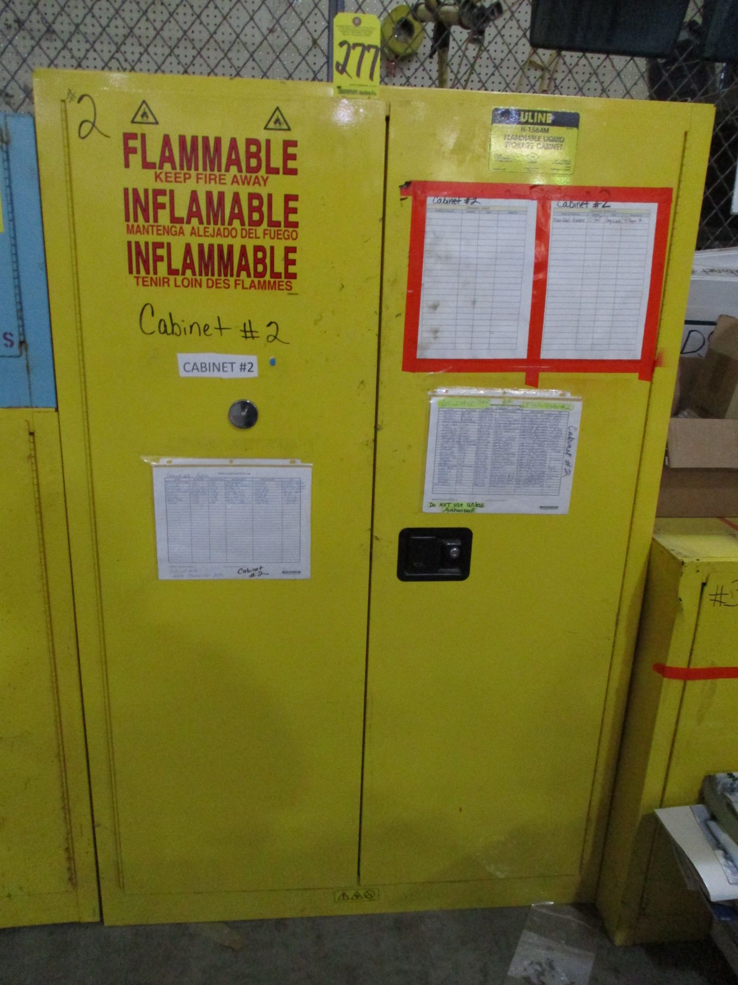 ULINE H-1564M Flammable Liquid Storage Cabinet, 45 Gallon