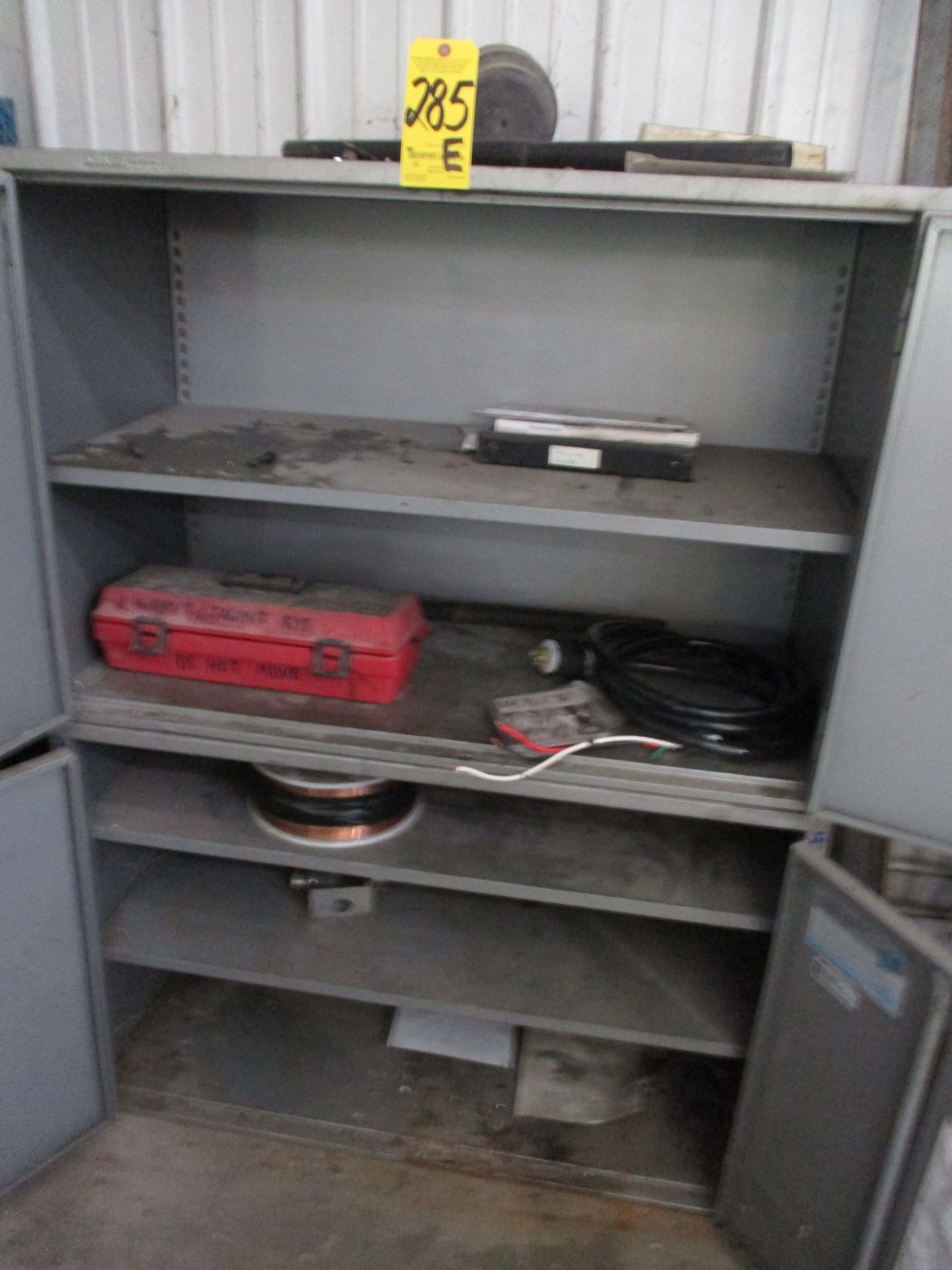 4-Door Metal Cabinet and (2) Shelving Units and Contents - Image 4 of 4