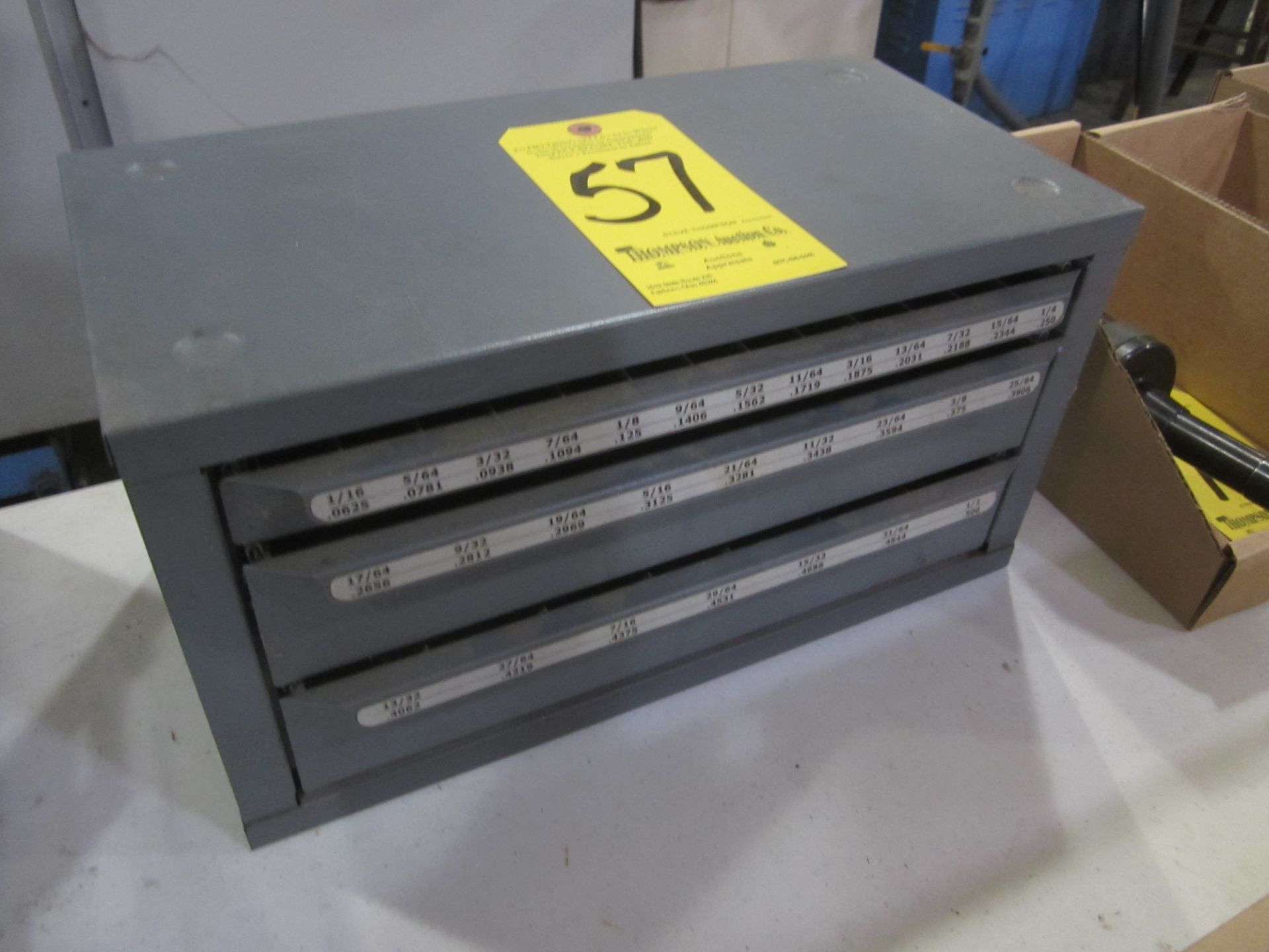 3-Drawer Drill Bit Cabinet, Empty