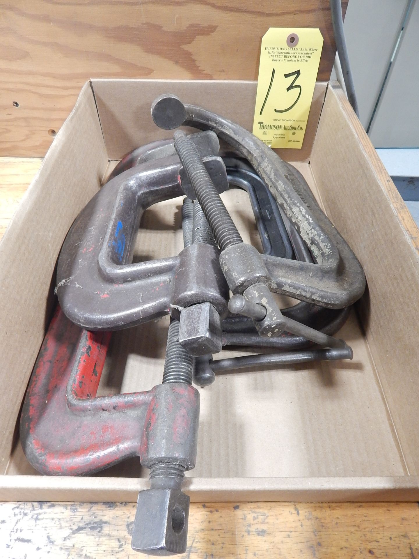 (5) Miscellaneous Heavy Duty C-Clamps