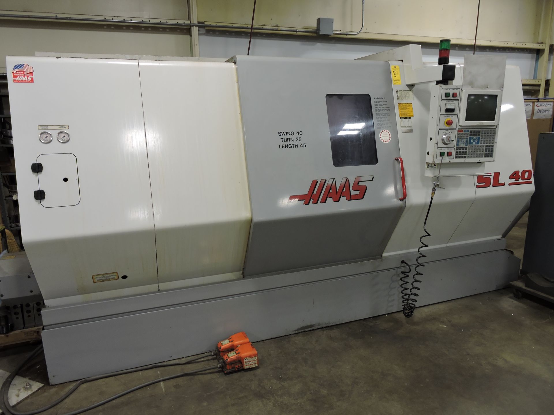 Haas SL-40T CNC Turning Center, Swing 40, Turn 25, Length 45, 15" 3-Jaw Chuck, s/n 62027, New 1999 - Image 2 of 13