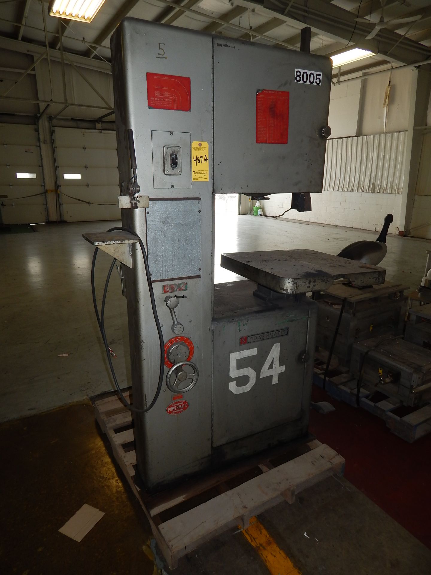 Powermatic Model 87 Vertical Band Saw, 20"