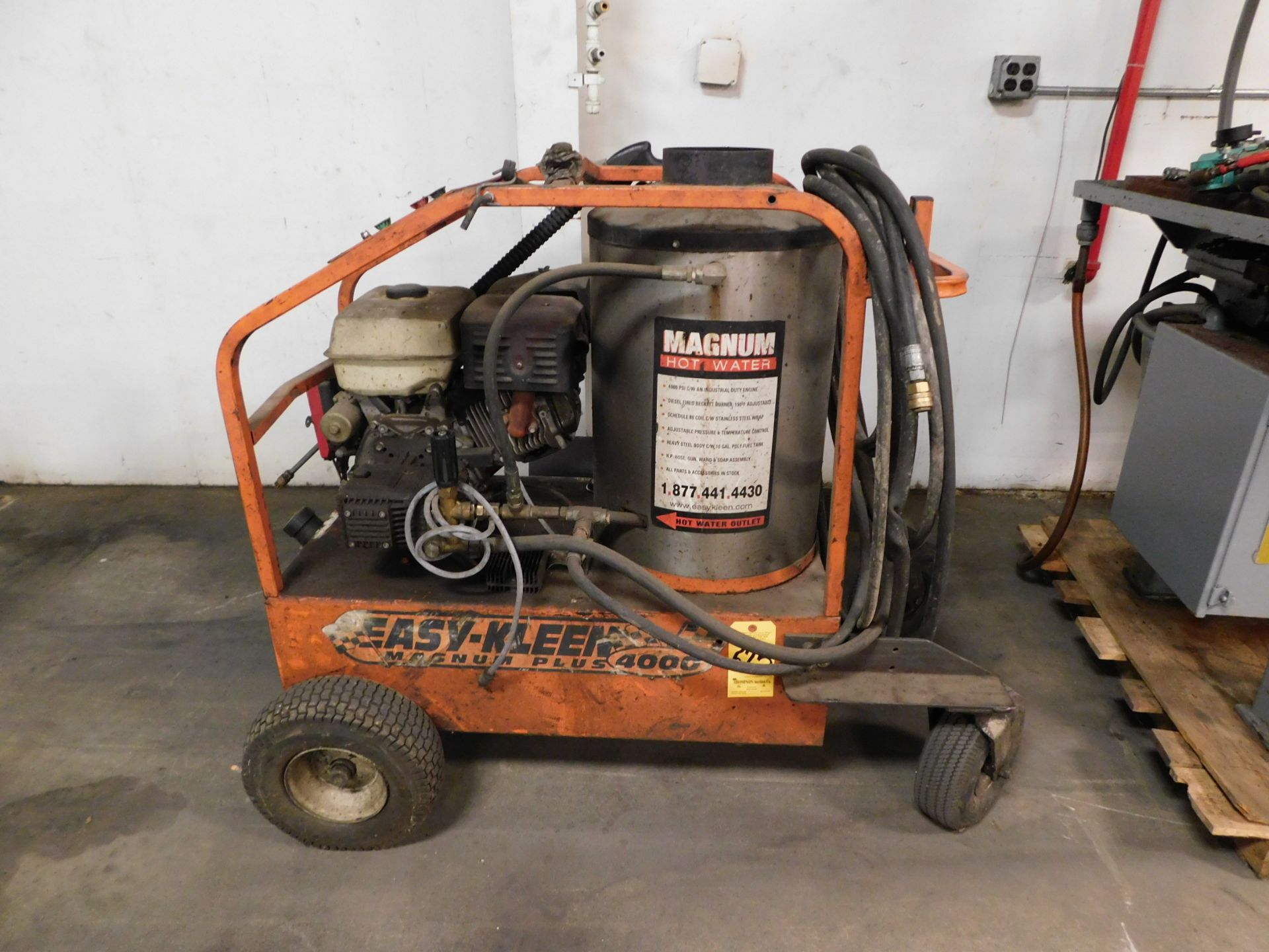 Magnum Easy-Kleen 4,000 PSI Hot Water Pressure Washer, with 15 HP Engine