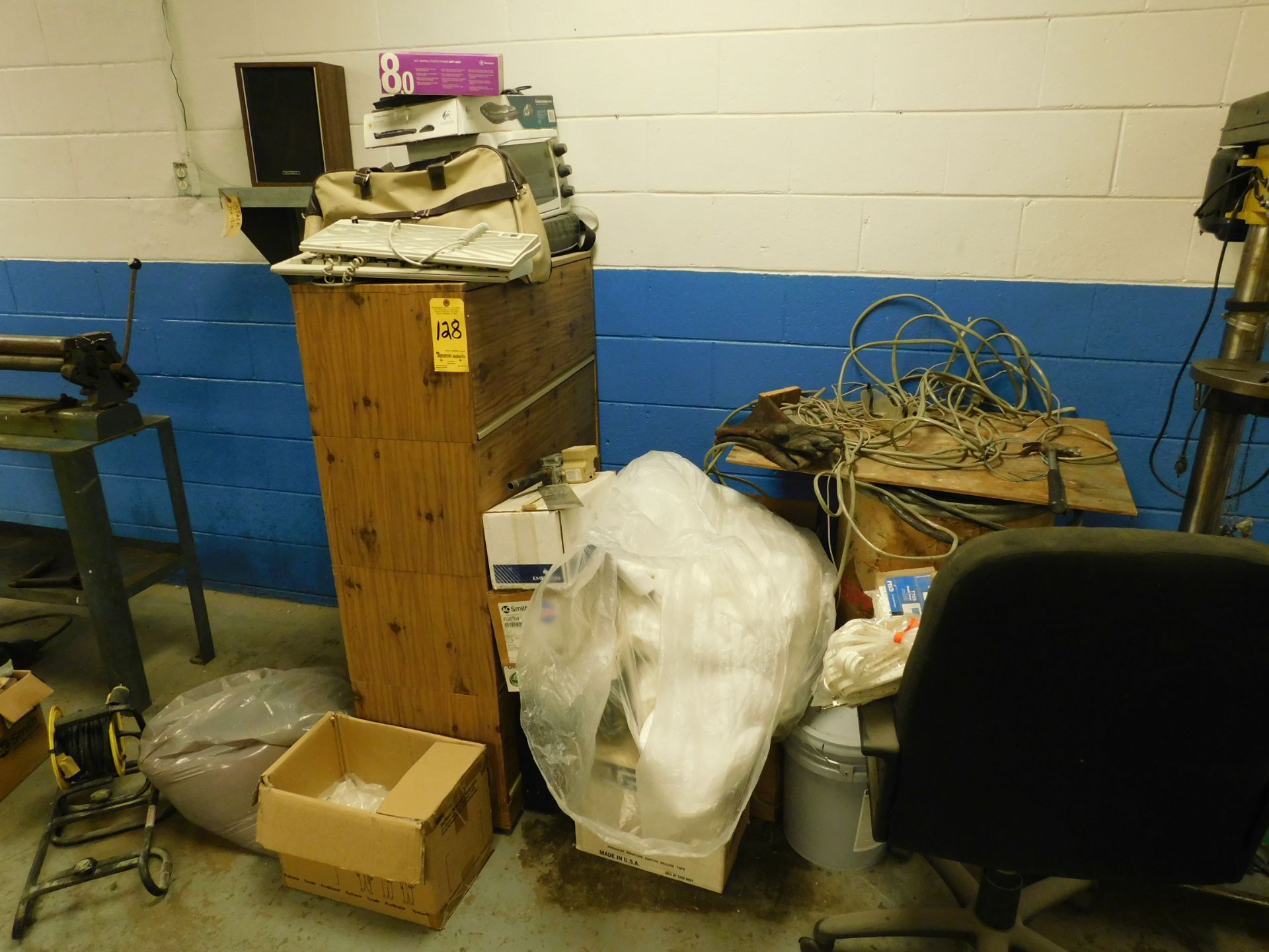 Lot, Wire and File Cabinets