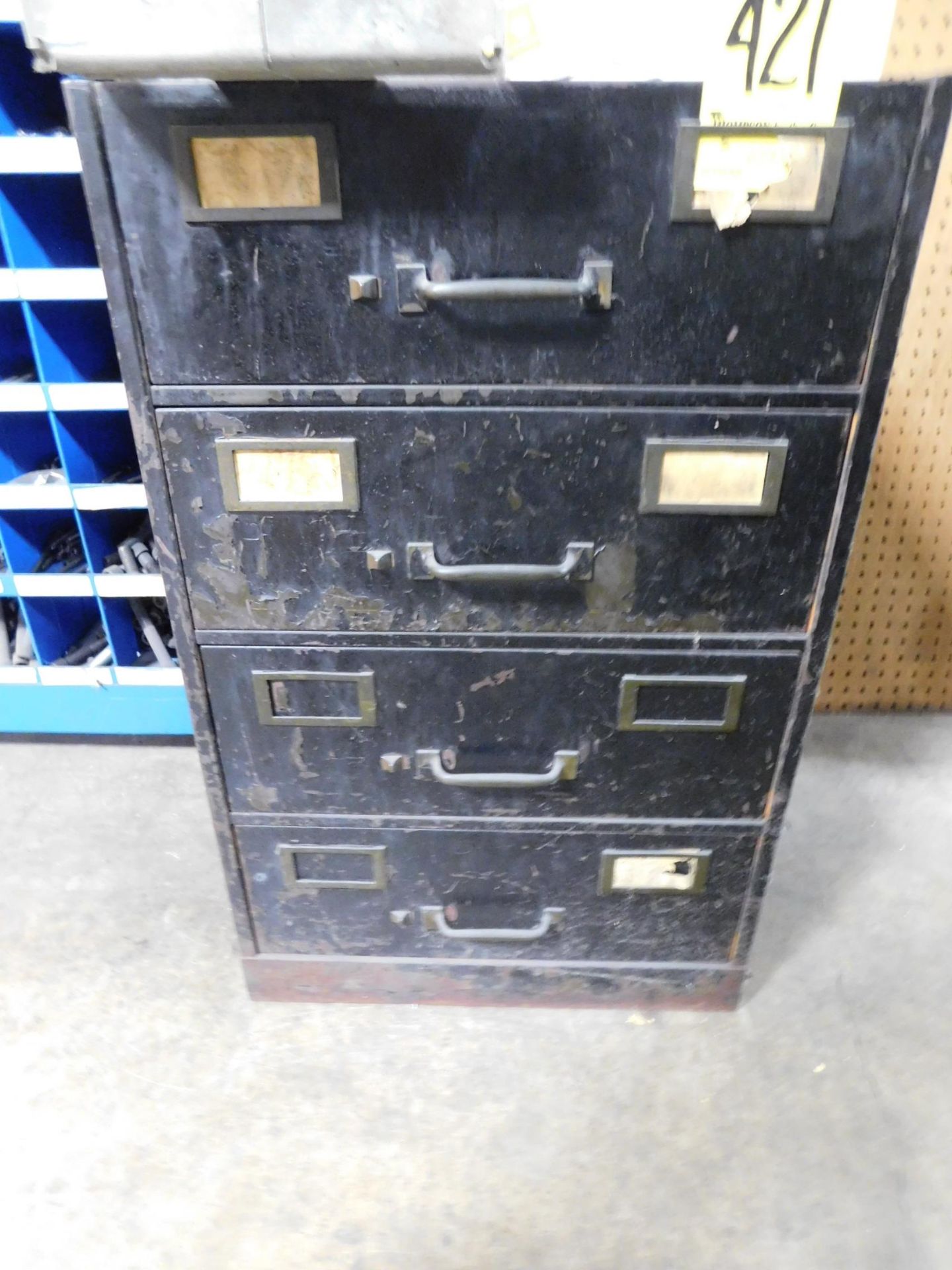 4-Drawer Cabinet with Electrical Components