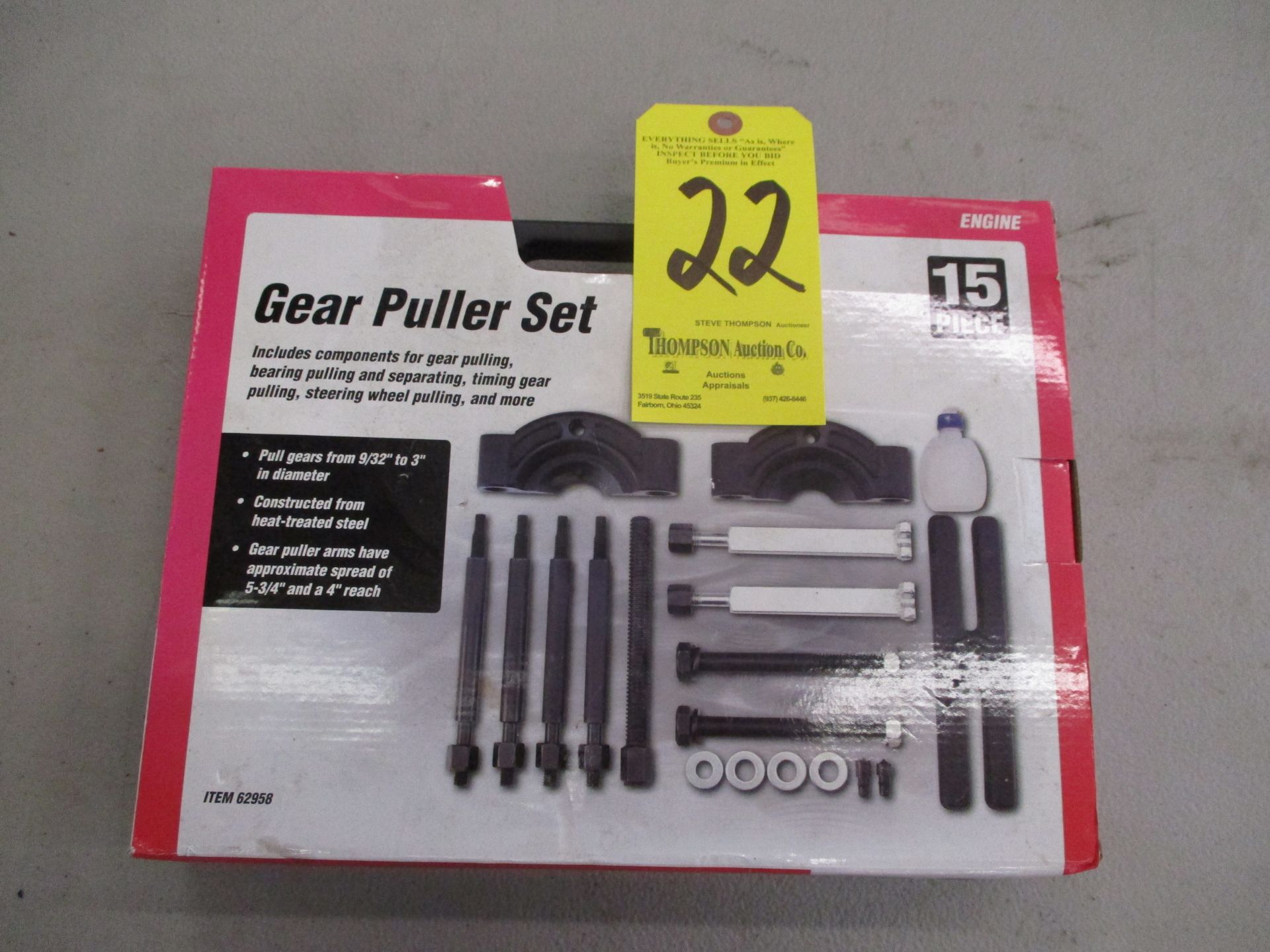 Pittsburgh Gear Puller Set